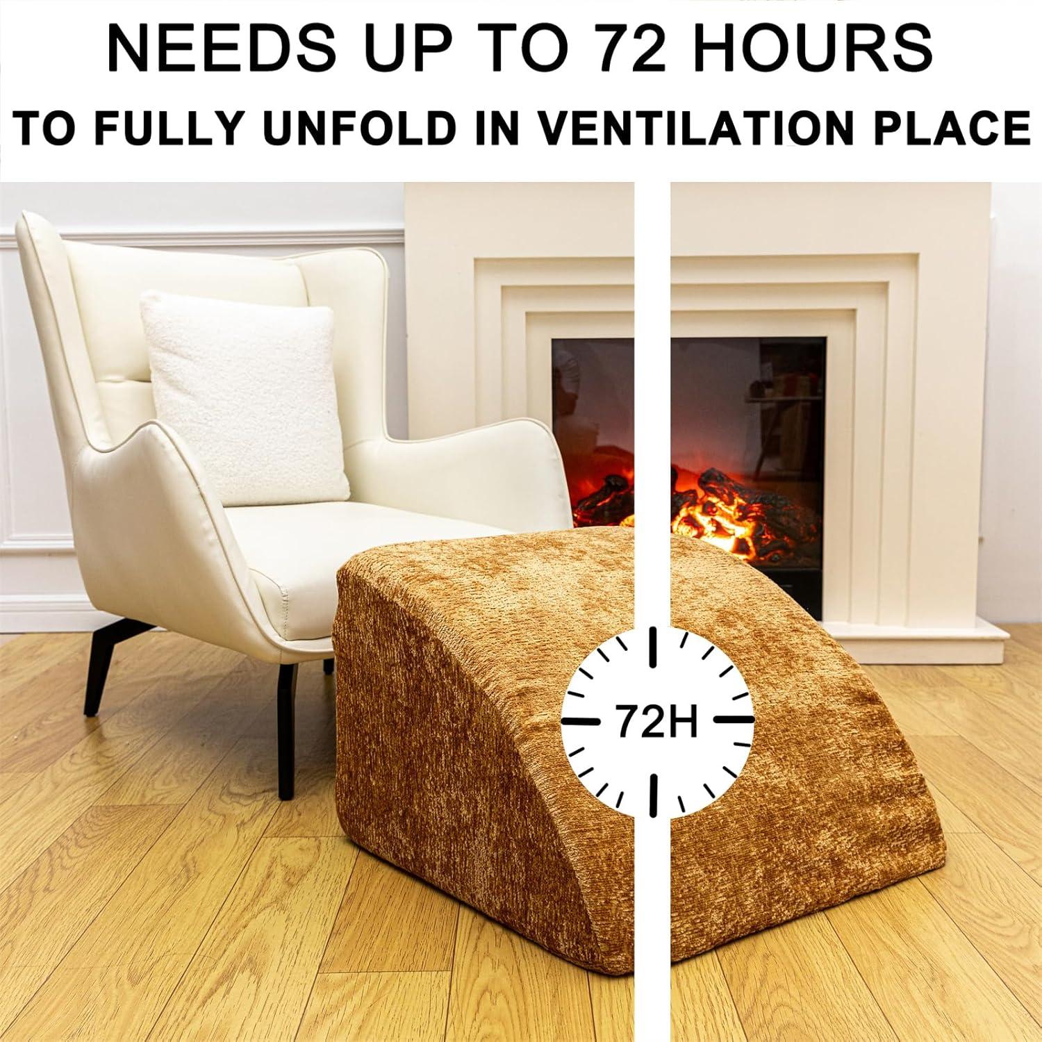 Reposapiés Ergonómico AbunHeri Ottoman 50.8x50.8x30.5 cm