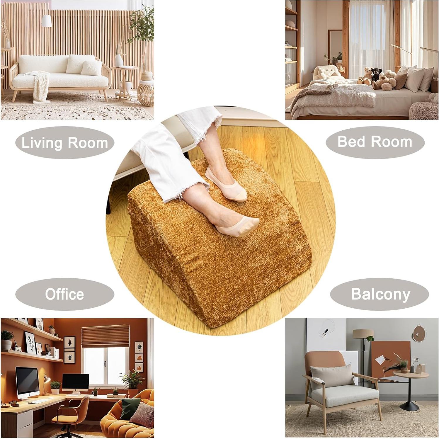 Reposapiés Ergonómico AbunHeri Ottoman 50.8x50.8x30.5 cm