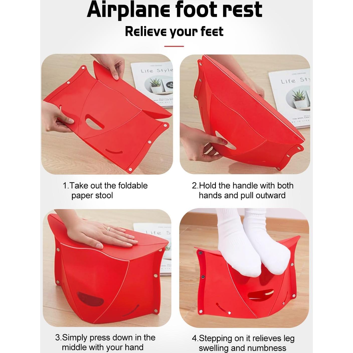 Descanso de pies de avión Fizzest, soporte portátil 2 piezas