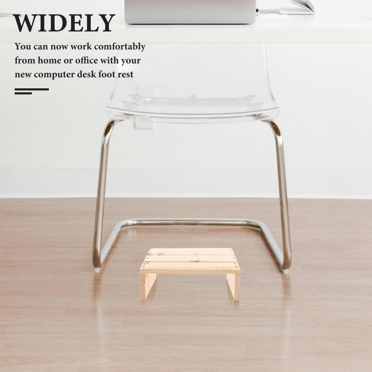 Taburete de Apoyo para Pies Angoily Madera 30x20 cm Ergonomico