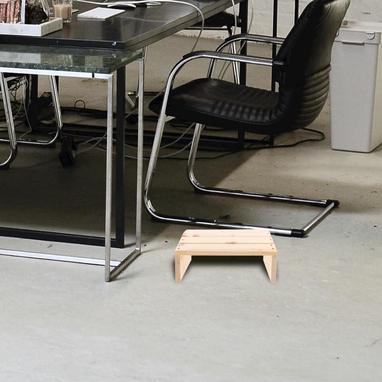 Taburete de Apoyo para Pies Angoily Madera 30x20 cm Ergonomico