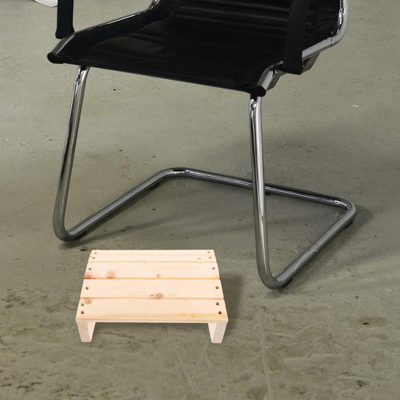 Taburete de Apoyo para Pies Angoily Madera 30x20 cm Ergonomico