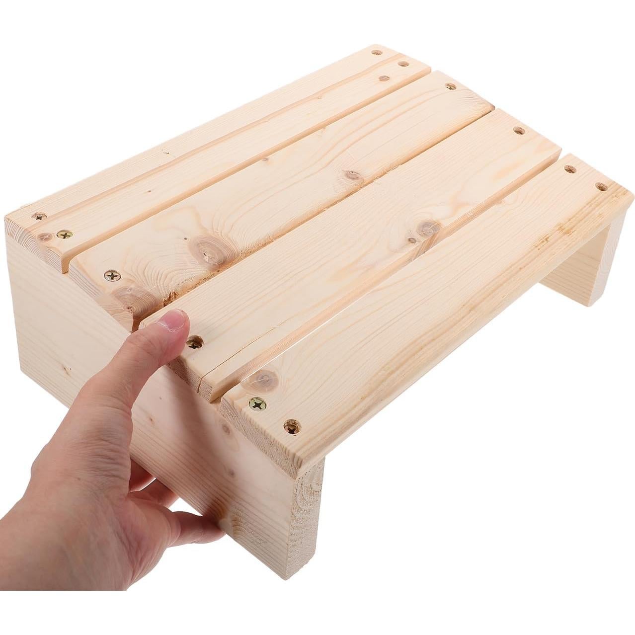 Taburete de Apoyo para Pies Angoily Madera 30x20 cm Ergonomico