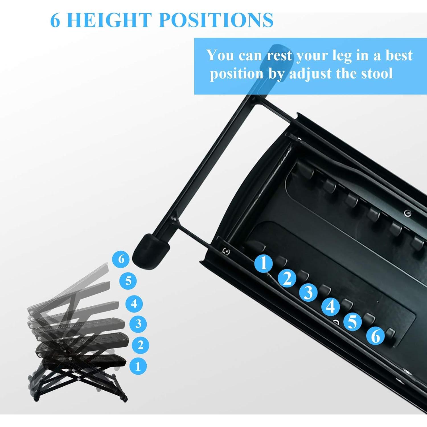 Taburete de Reposapiés Ajustable DUMEALAGR 27cm Estable