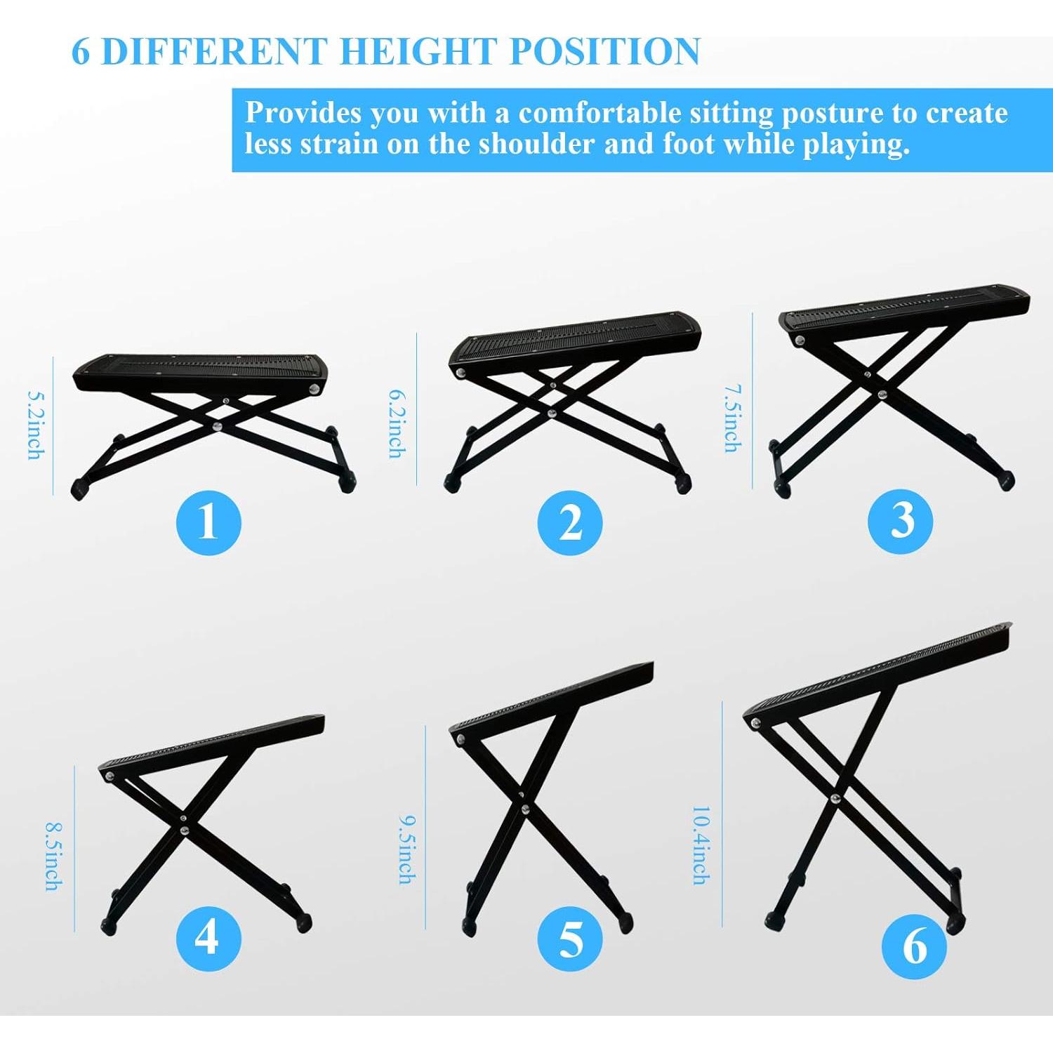 Taburete de Reposapiés Ajustable DUMEALAGR 27cm Estable