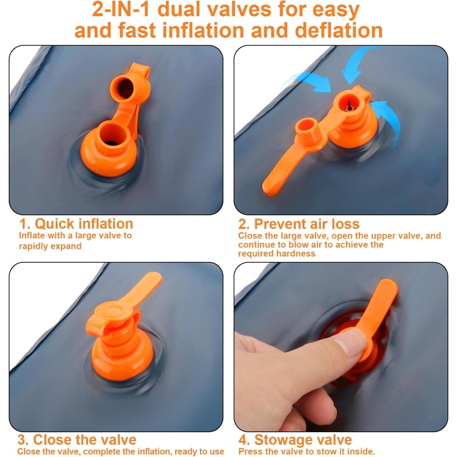 Descanso de pies inflable Miruchertter CQ-DZ-001 44.9x35.1 cm