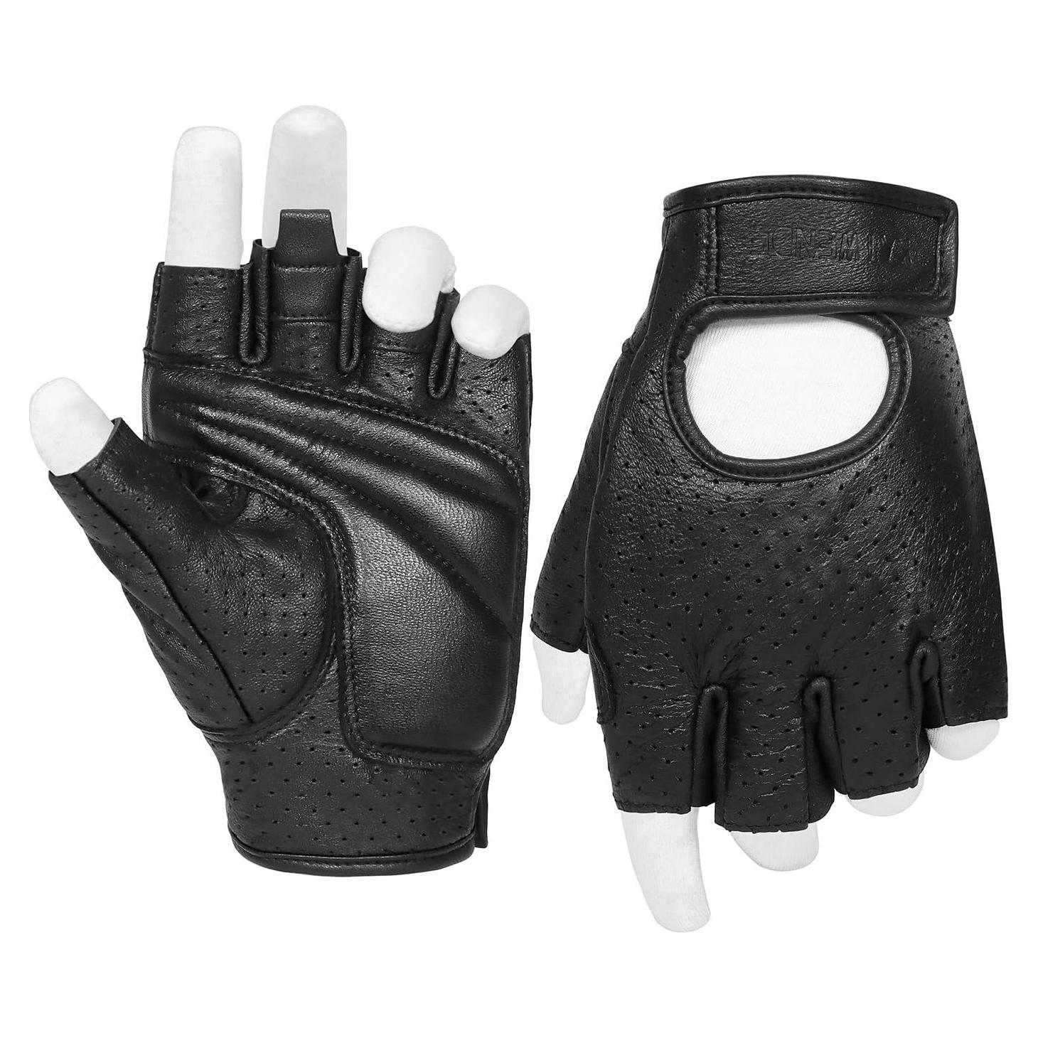 Guantes de Motocicleta KAIWENDE Negros Extra Grandes con Gel