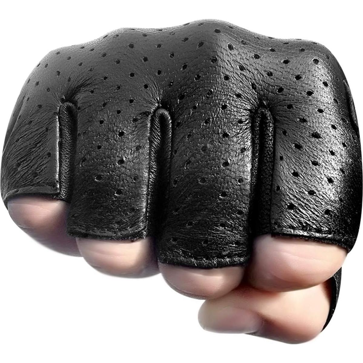 Guantes de Motocicleta KAIWENDE Negros Extra Grandes con Gel