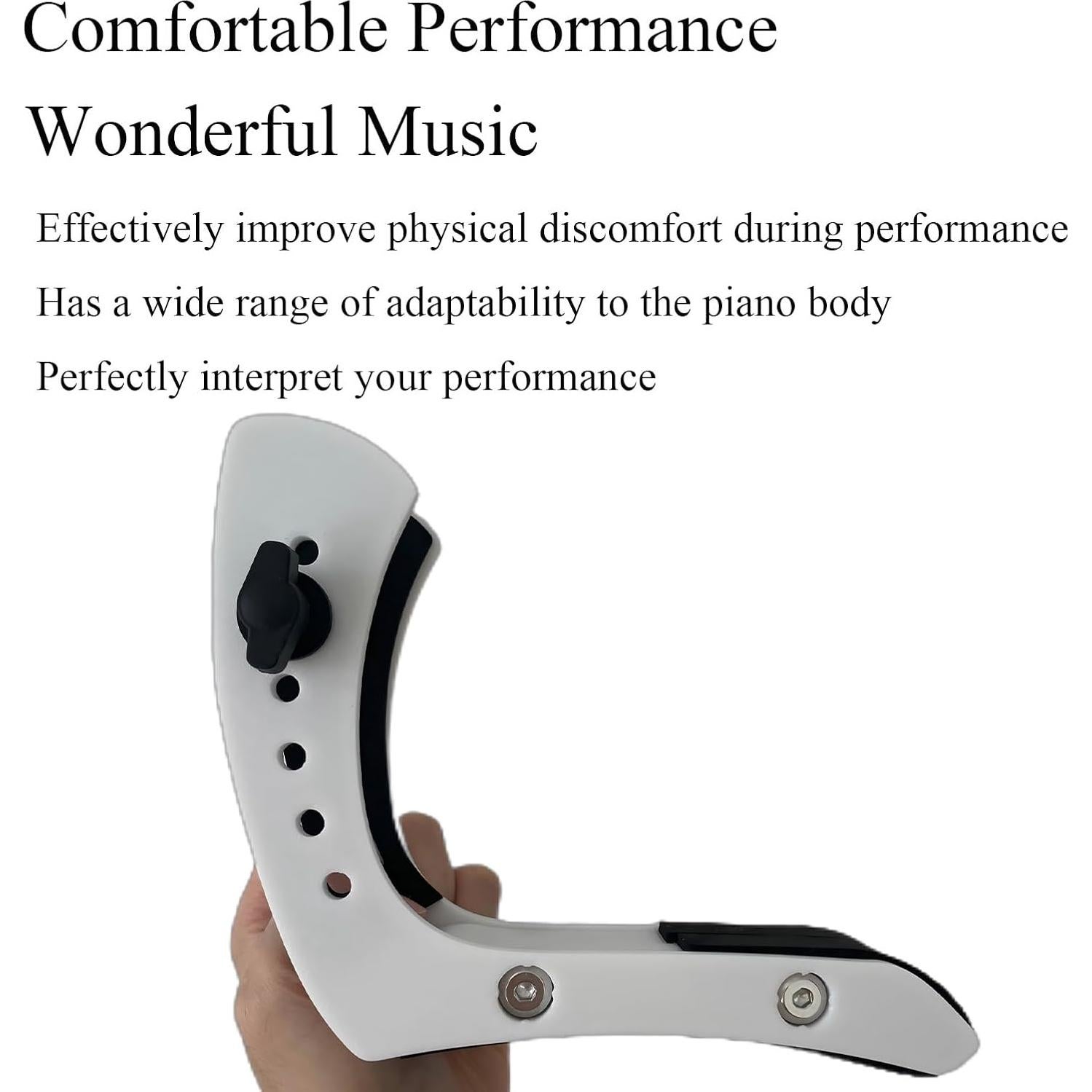 Descanso de Pie para Guitarra Eléctrica iLIZBay Ajustable Blanco