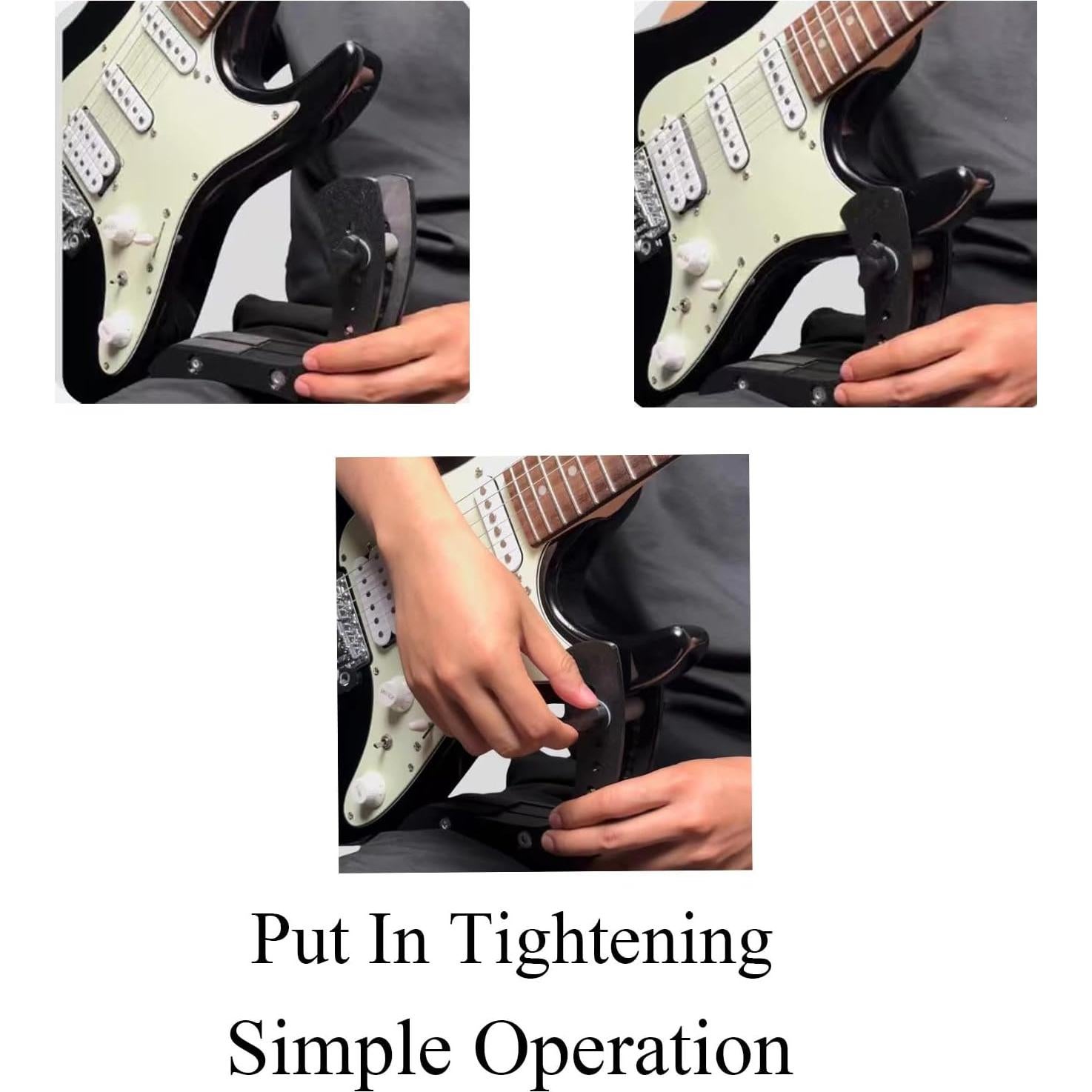 Descanso de Pie para Guitarra Eléctrica iLIZBay Ajustable Blanco