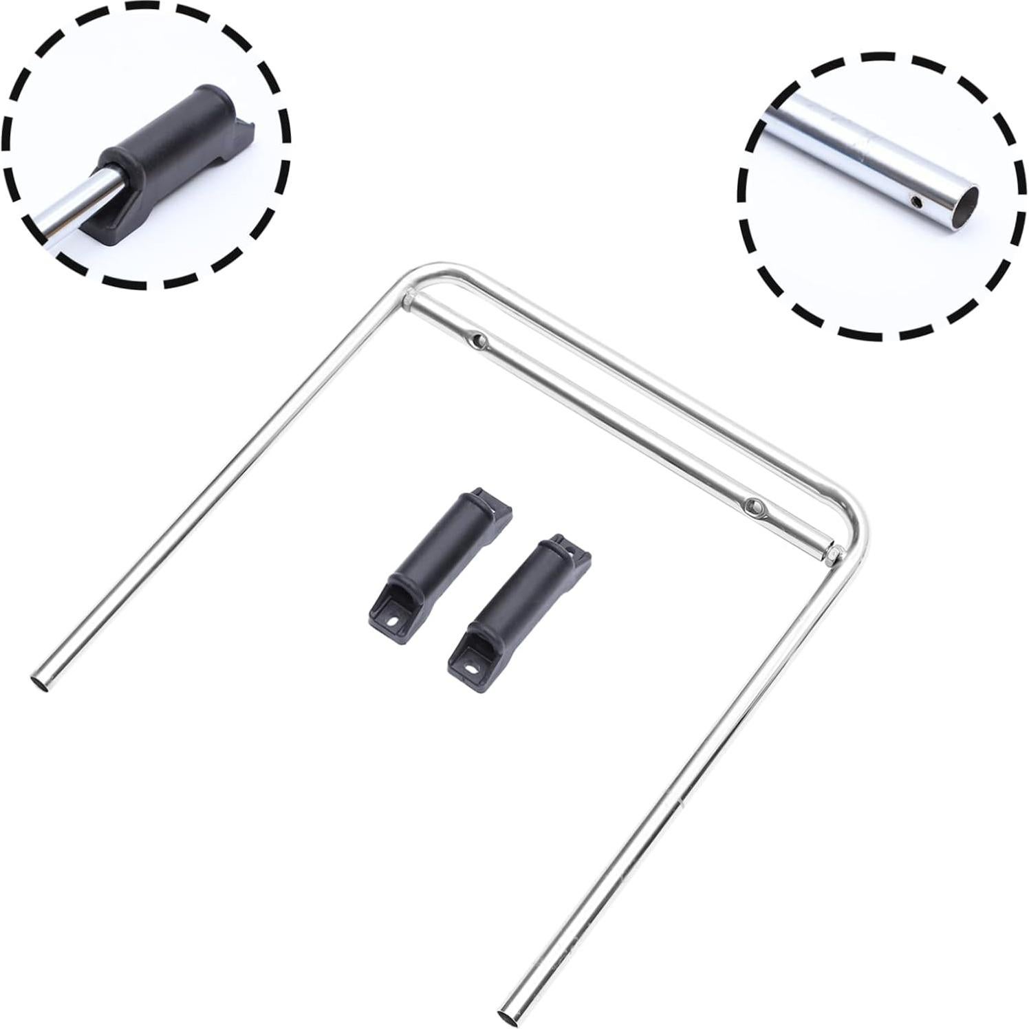 Reposapiés Ergonómico de Acero Inoxidable NUOBESTY 41x37cm