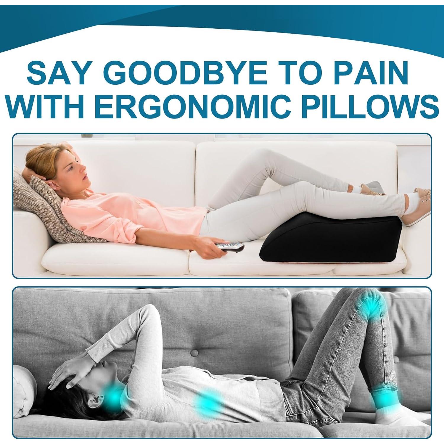 Cojín Inflable ZYODUOB en Cuña para Elevar Piernas - Negro