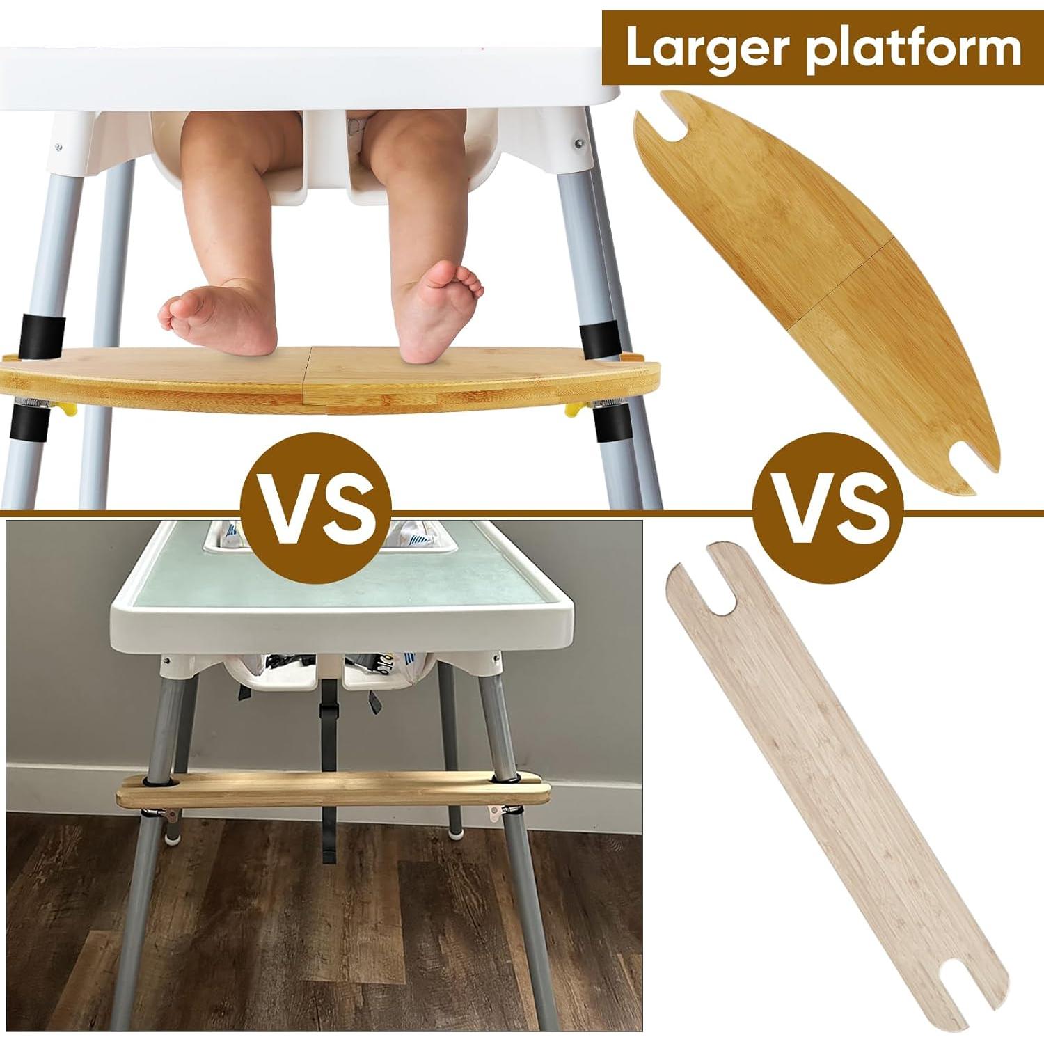 Reposapiés Ajustable Baby Bamboo para Silla Alta IKEA