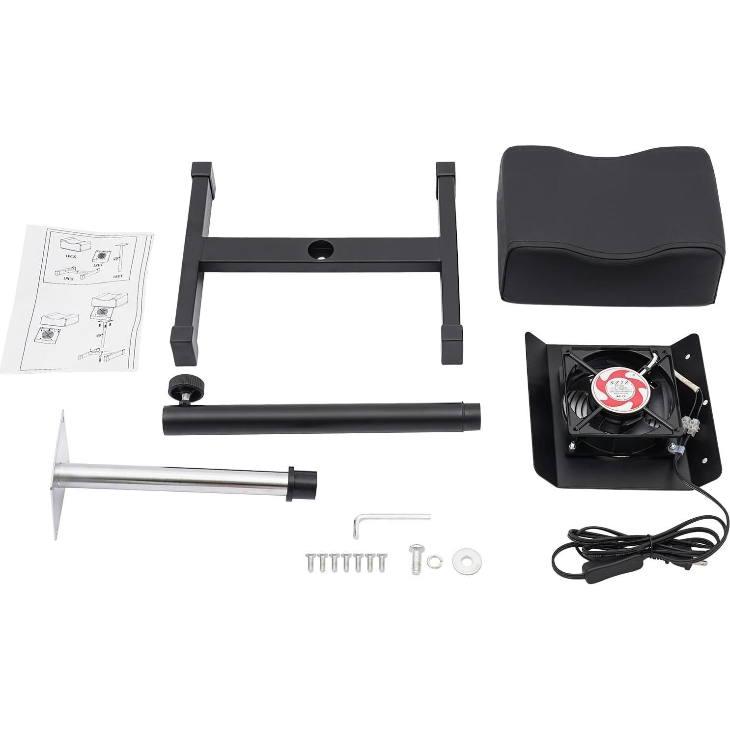 Reposapiés Ajustable PalaUha con Ventilador de Limpieza 22W