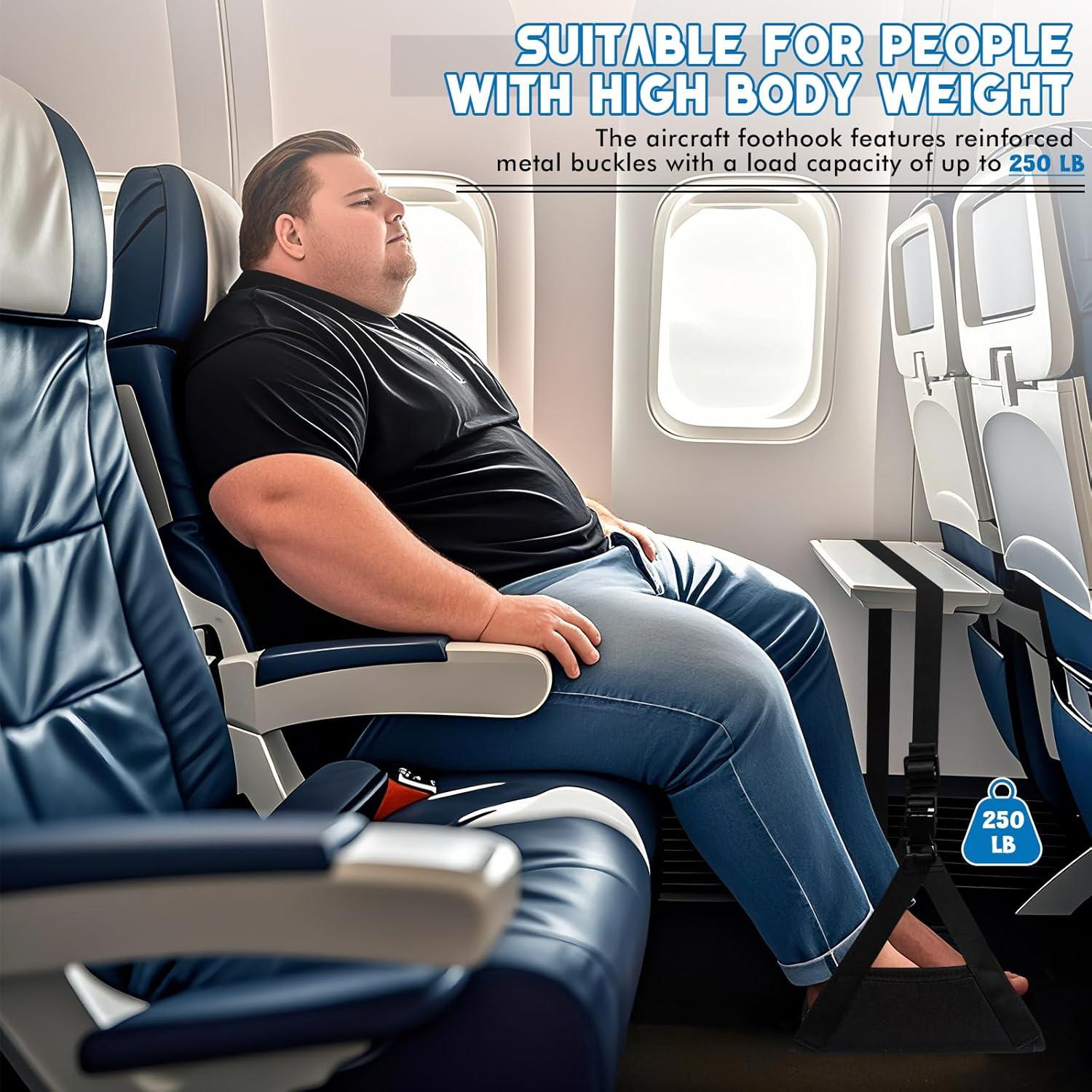 Hamaca para pies de avión Quinnsus ajustable 43-71 cm