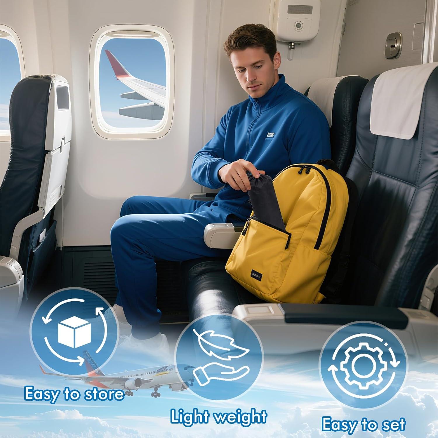 Hamaca para pies de avión Quinnsus ajustable 43-71 cm