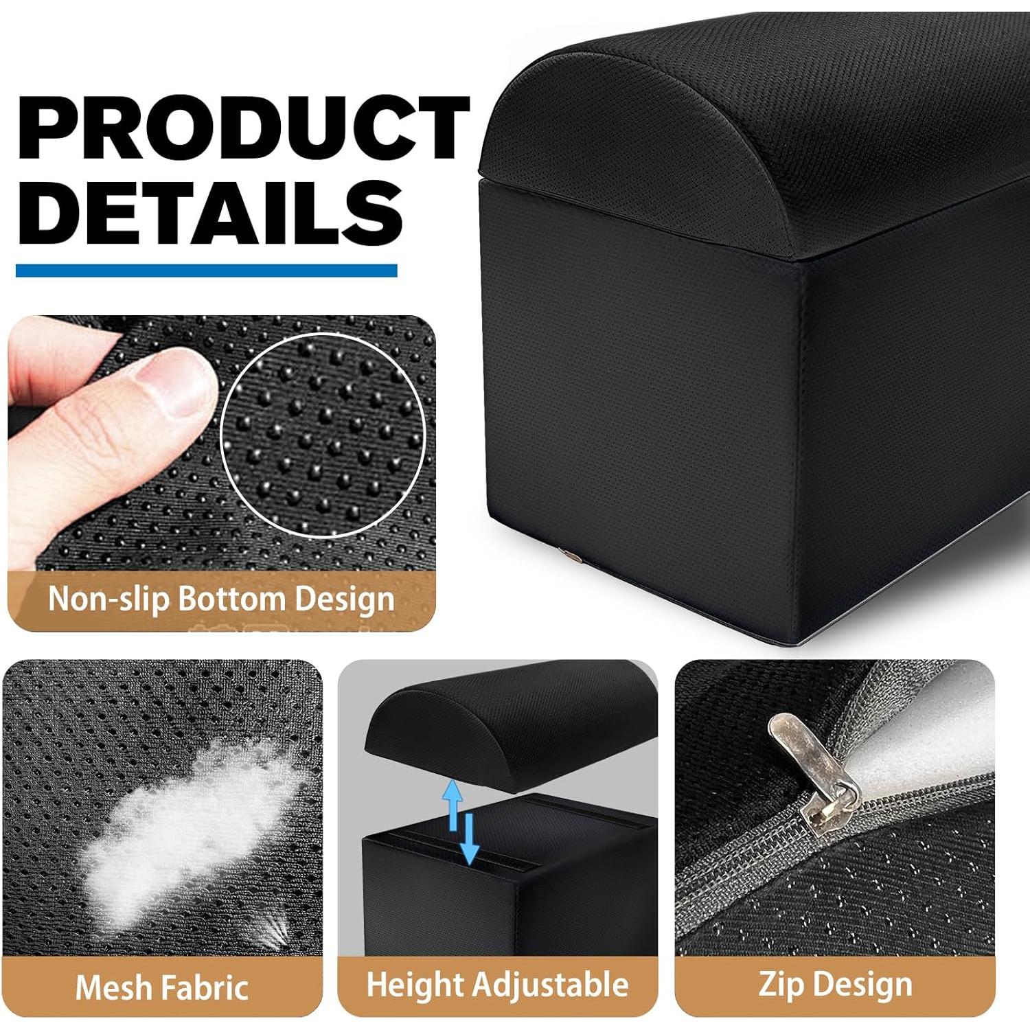 Reposapiés Ergonómico Ajustable Wibeelee para Oficina 38x28cm