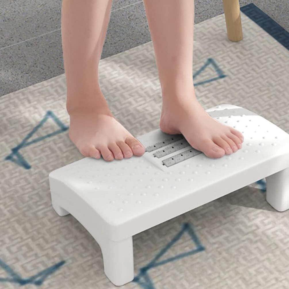Taburete Ergonómico de Plástico Blanco MILISTEN con Rodillos de Masaje