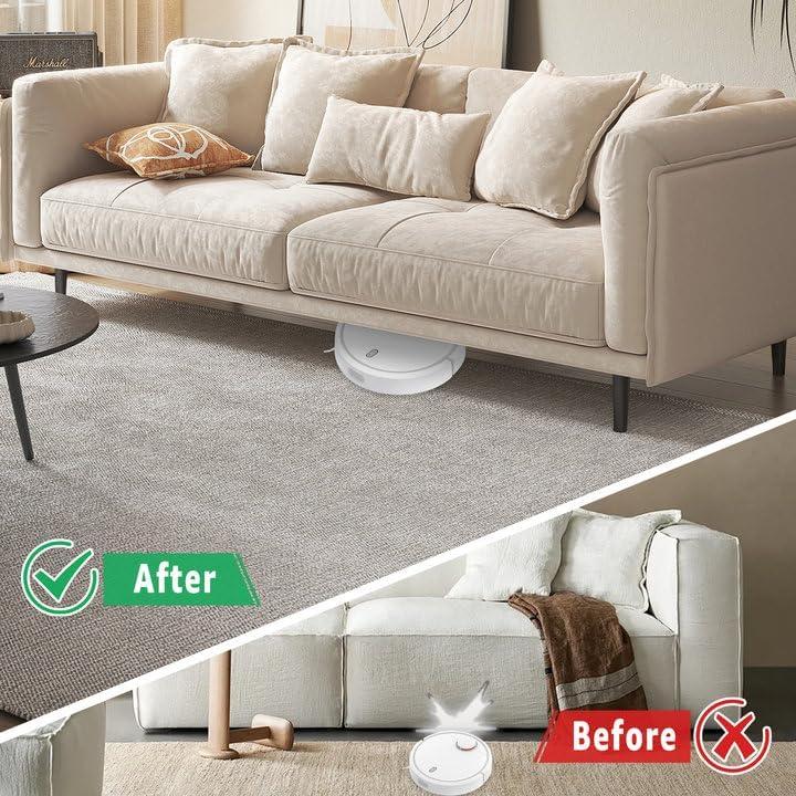 Patas de Muebles MUXHEL 30.48 cm Negras Redondas - 4 Pcs