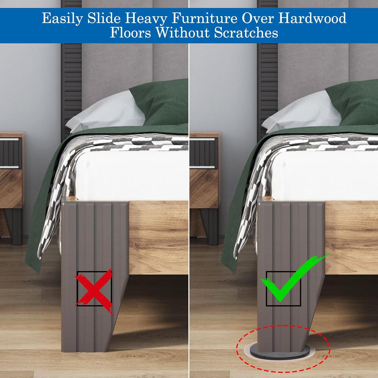 Deslizadores de Muebles Kayzn 7" Redondos para Alfombra - 8 Pcs