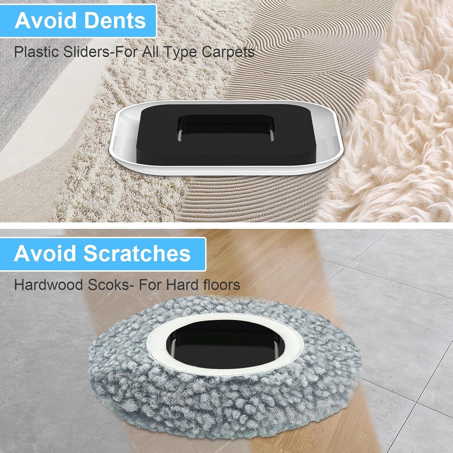 Deslizadores de Muebles KISSCORE 3-en-1 con Elevador y Calcetines