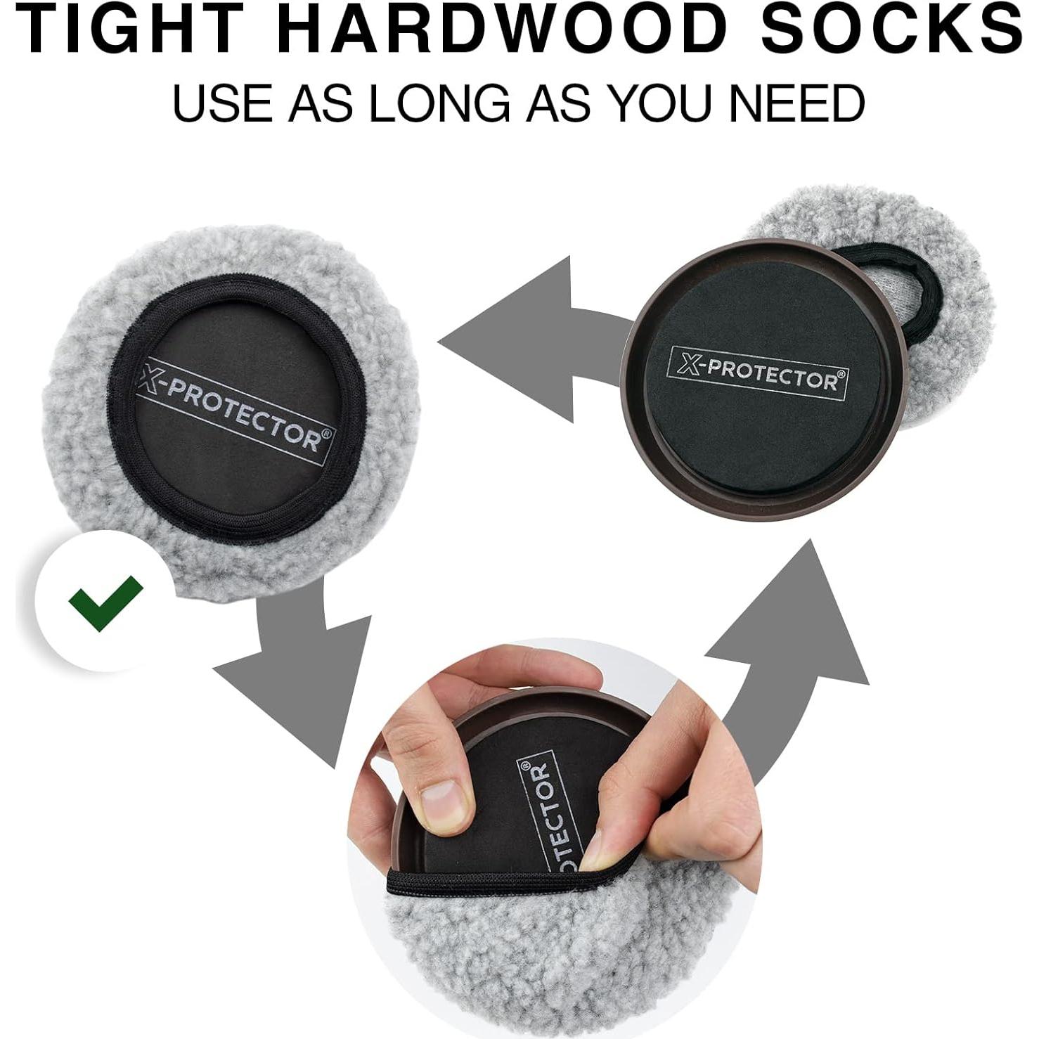 Deslizadores de Muebles X-PROTECTOR 8+8 Multi-Superficie 6.35 cm