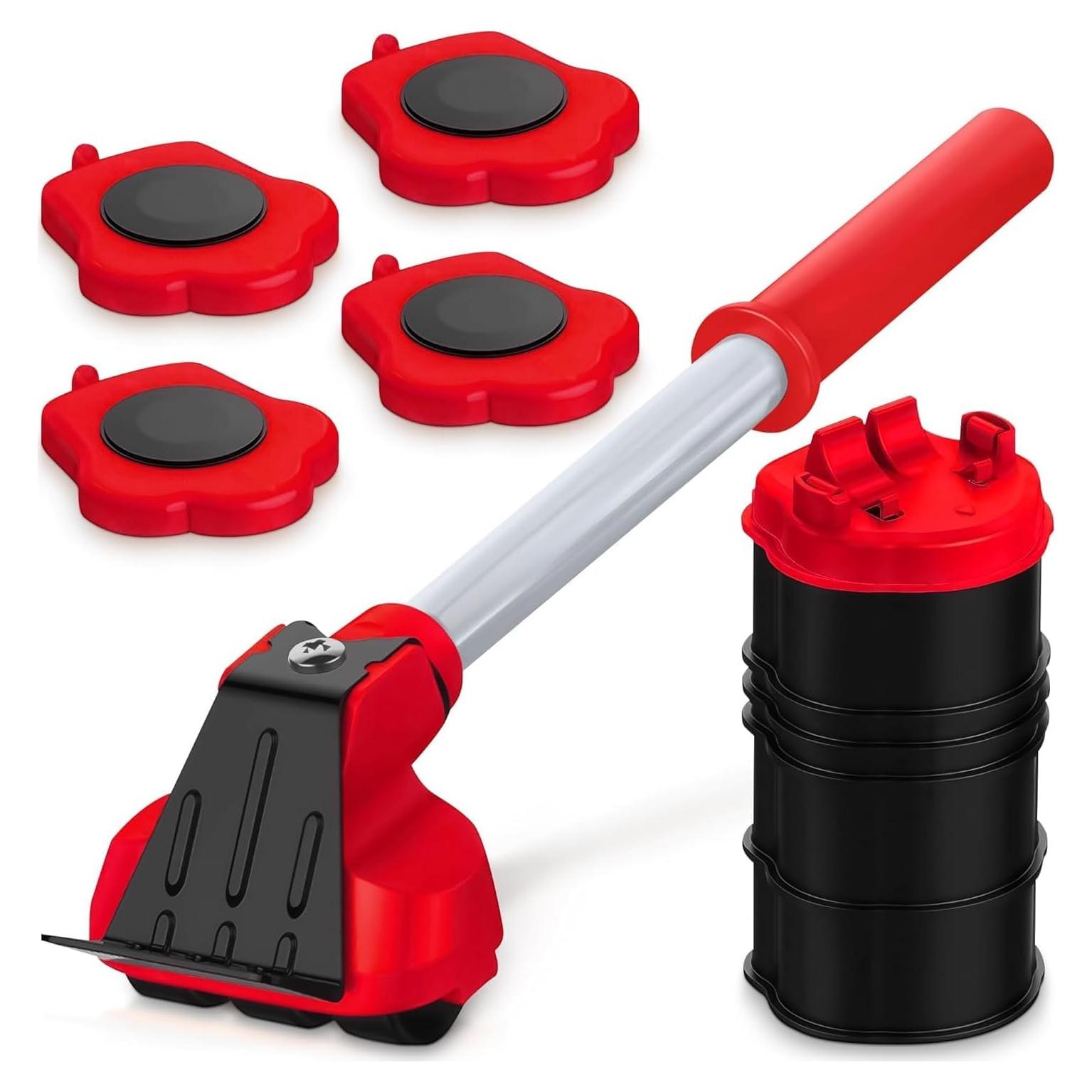 Elevador de Muebles Pesados Lagarto ROJO - Carga 299 Kg