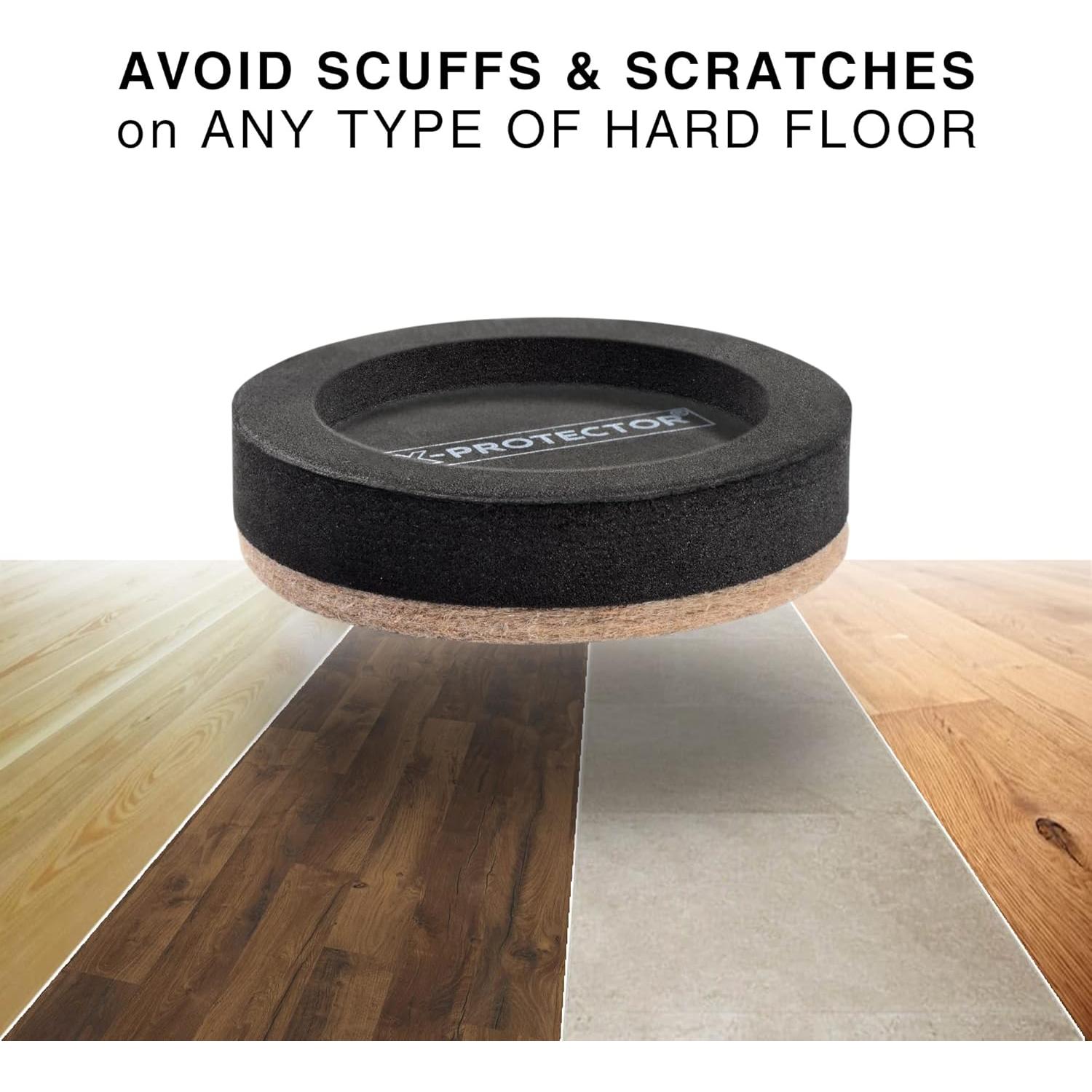 Deslizadores de Muebles X-PROTECTOR 16 PCS 8.89 cm Fieltro