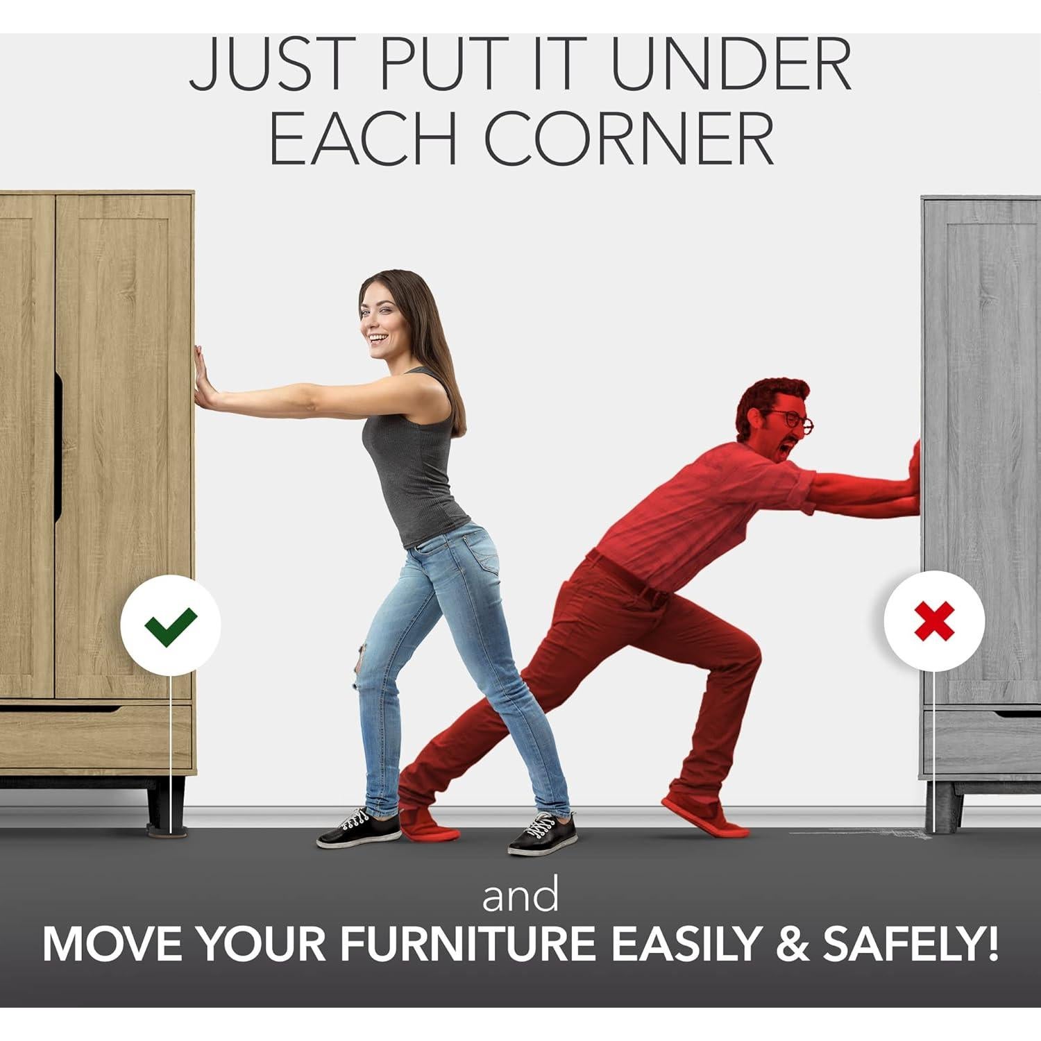 Deslizadores de Muebles X-PROTECTOR 16 PCS 8.89 cm Fieltro