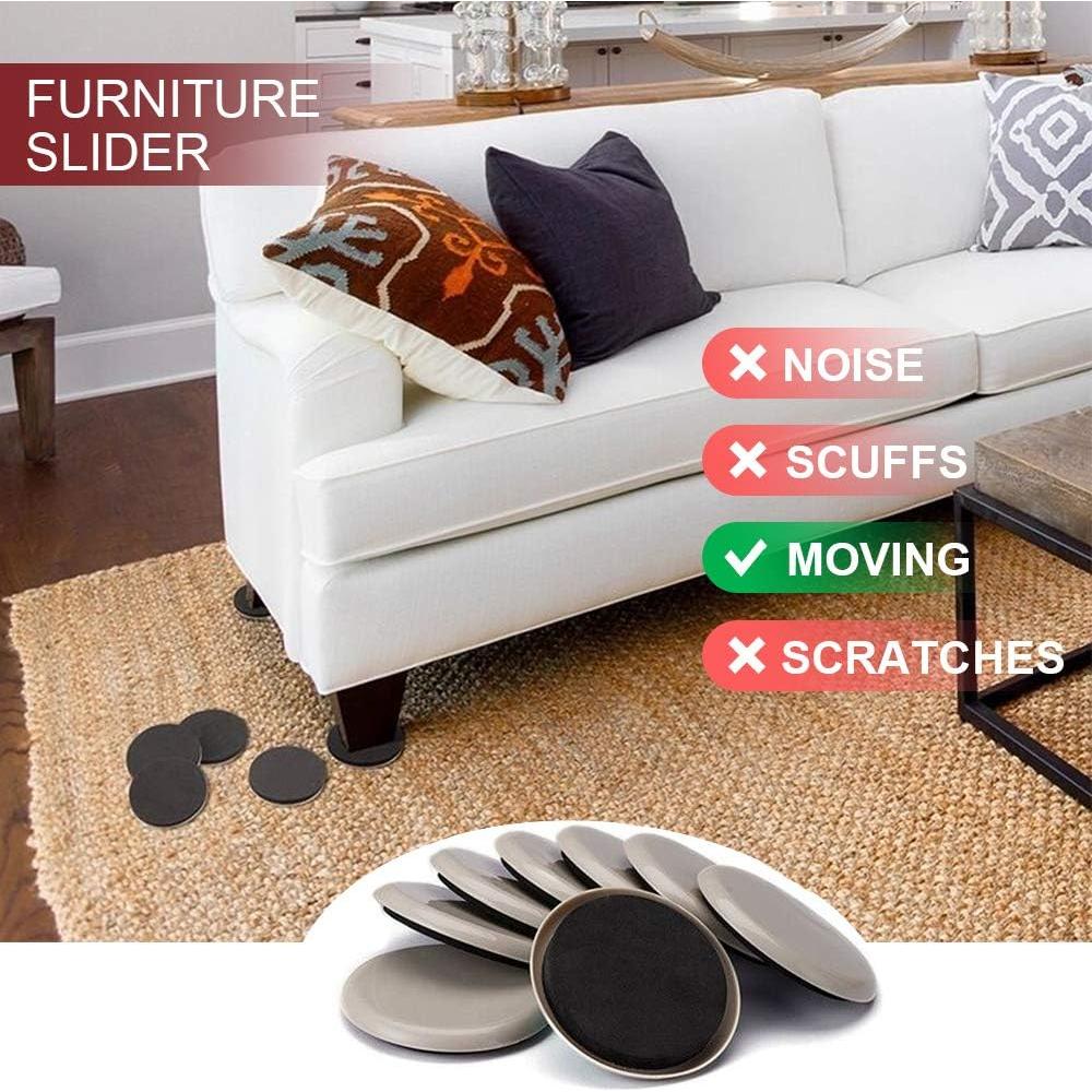 Deslizadores de Muebles Yelanon 20pcs 8.9cm para Alfombra