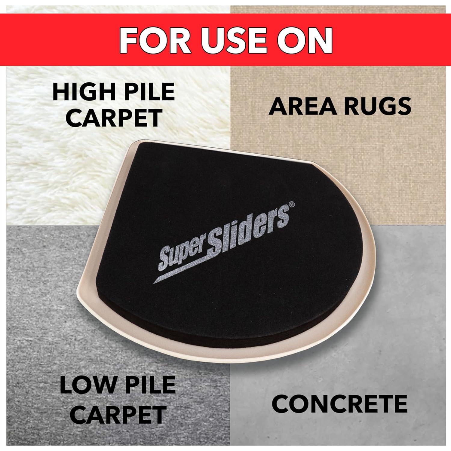 Deslizadores de Muebles Super Sliders 7" Beige - 4 Piezas