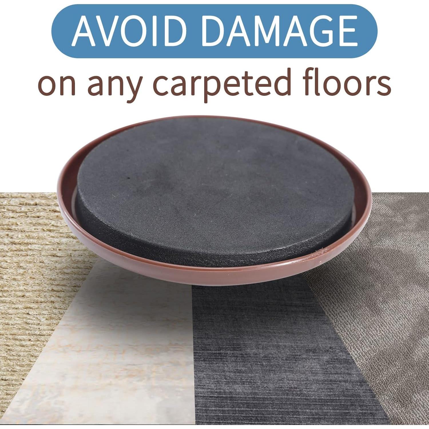 Deslizadores de Muebles Kayzn 8 PCS 12.7 cm para Alfombra