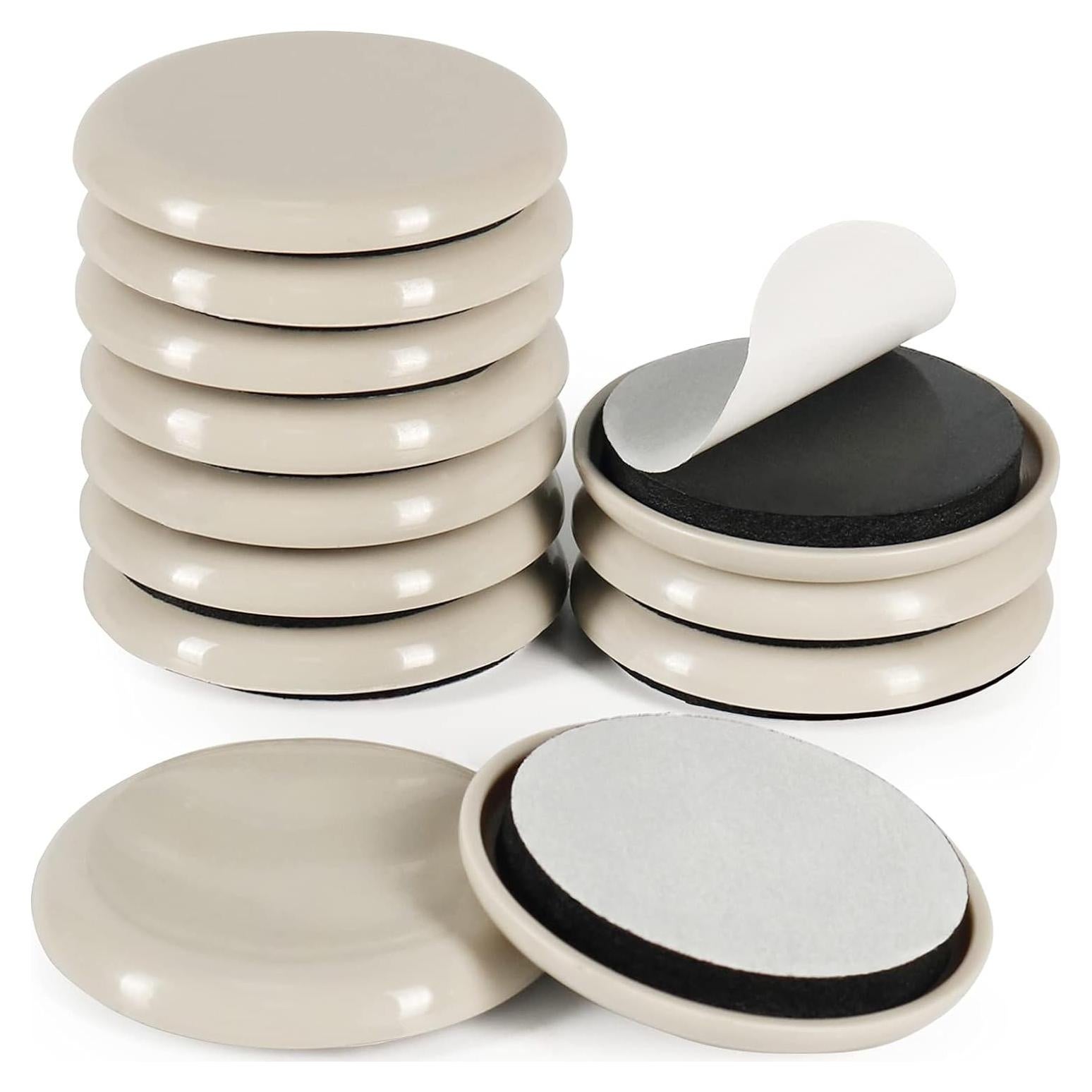 Deslizadores de Muebles Shintop 12 Piezas 5cm Beige Autoadhesivos