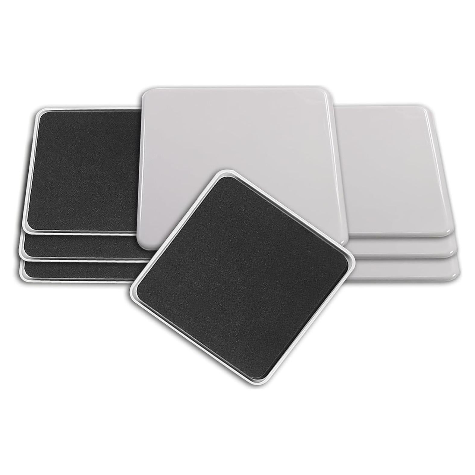 4 Piezas Deslizadores Reutilizables 12.7cm para Muebles en Alfombra
