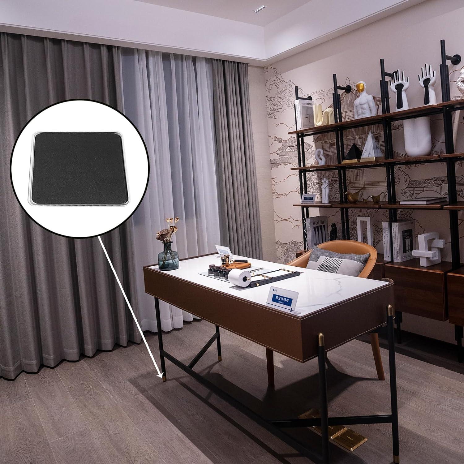 4 Piezas Deslizadores Reutilizables 12.7cm para Muebles en Alfombra