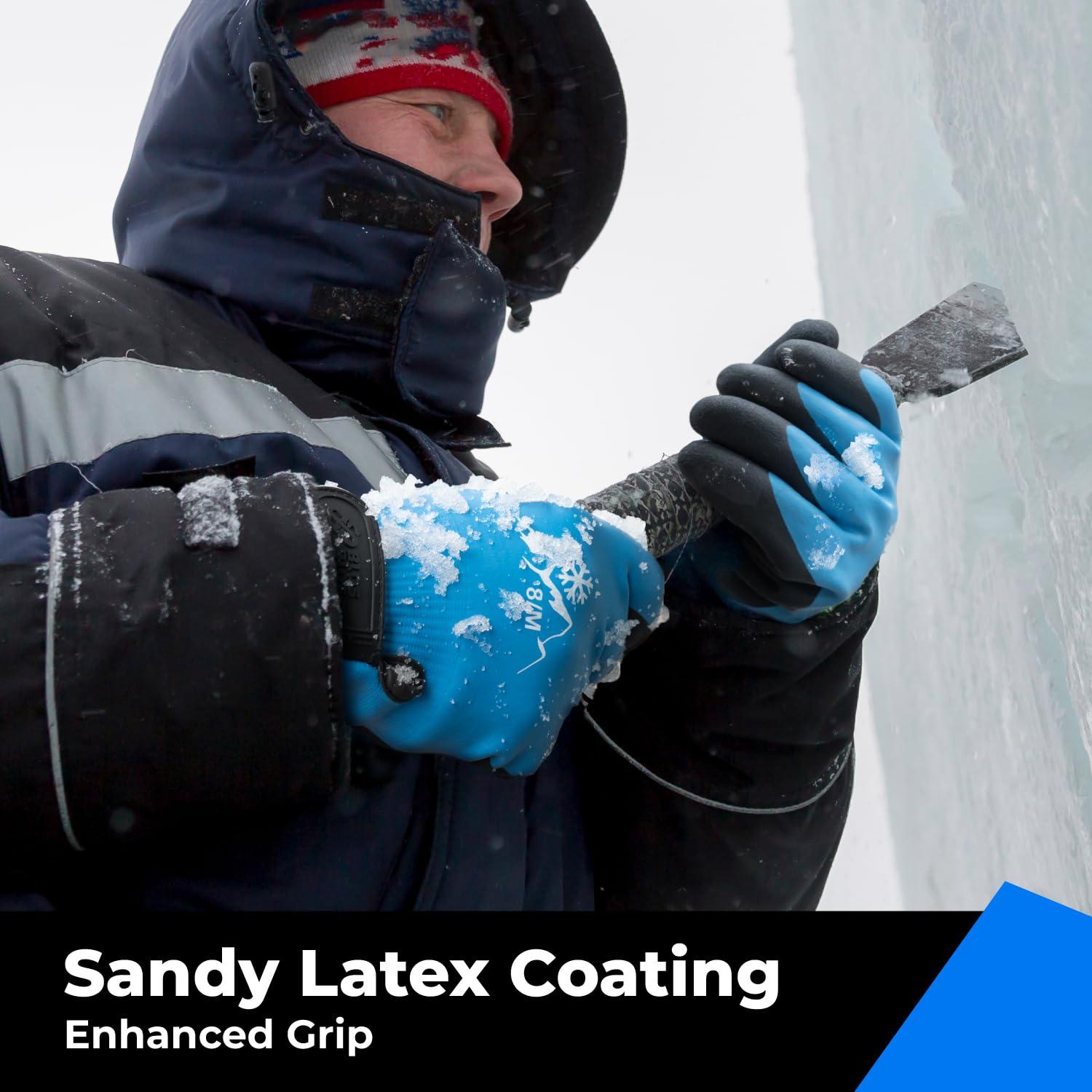 Guantes Impermeables Toolant Táctiles Invierno Azul Mediano