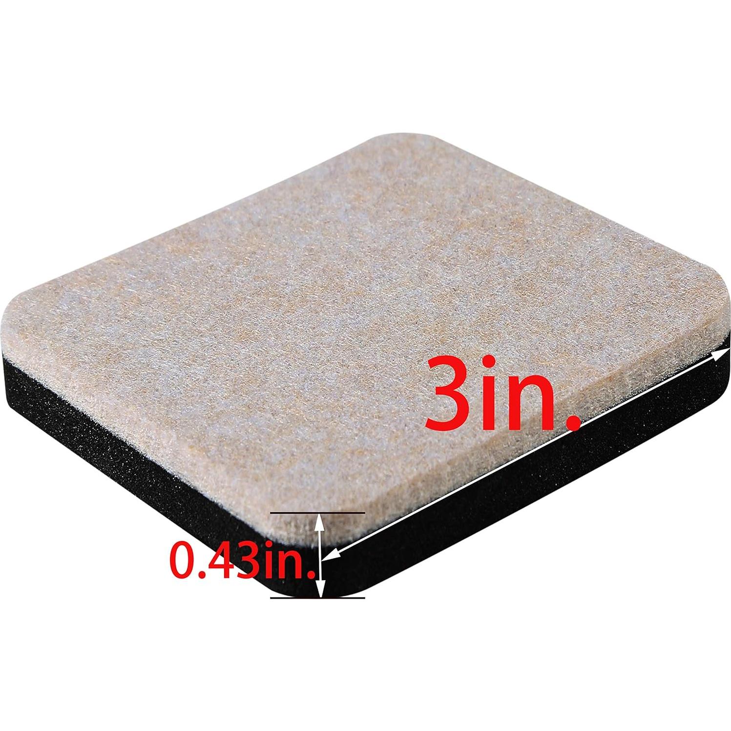 Paquete de 20 deslizadores de fieltro Liyic 7.62 cm para muebles