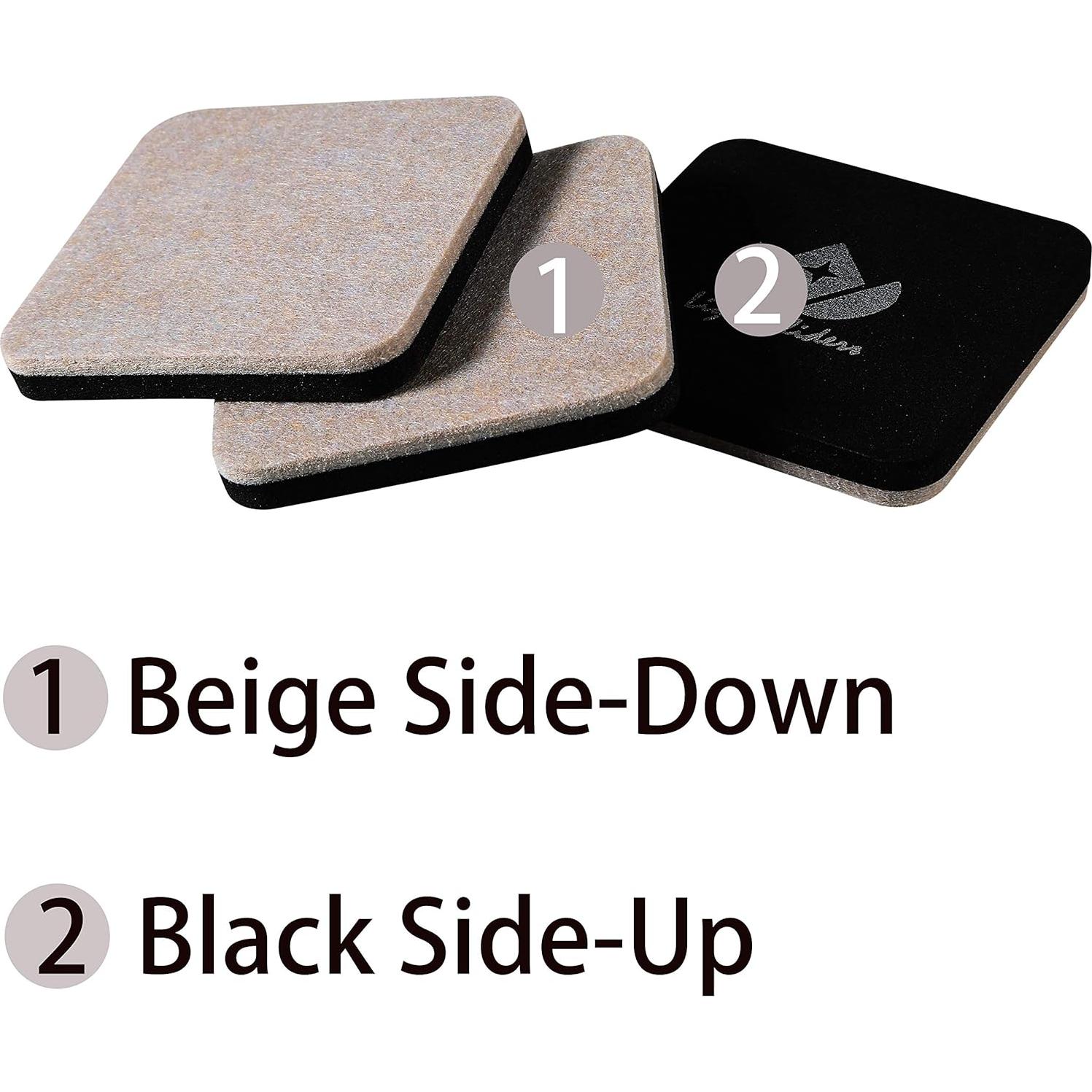 Paquete de 20 deslizadores de fieltro Liyic 7.62 cm para muebles