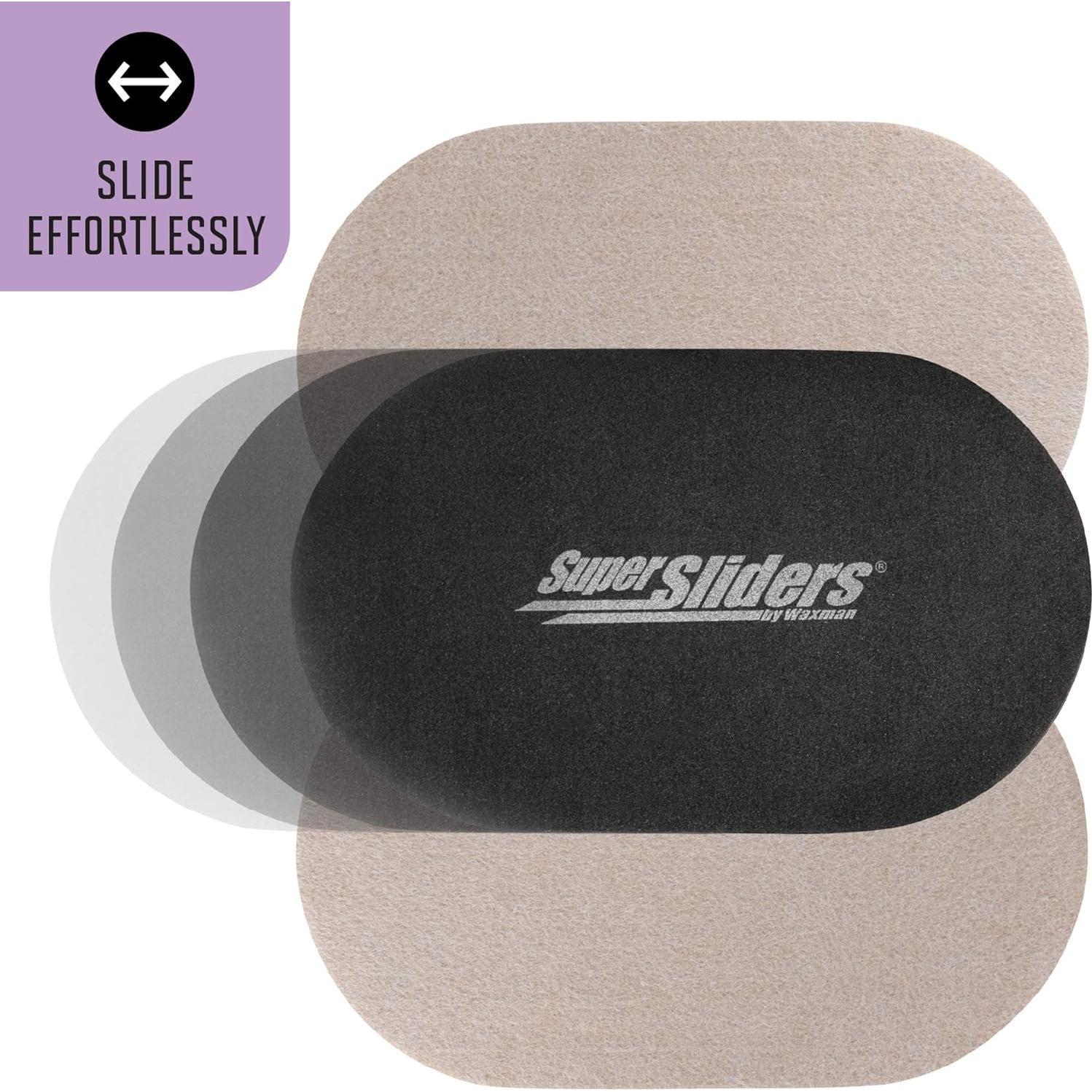 Deslizadores Reutilizables Waxman Ovalados 8.9x15.2 cm Beige (4 Pz)