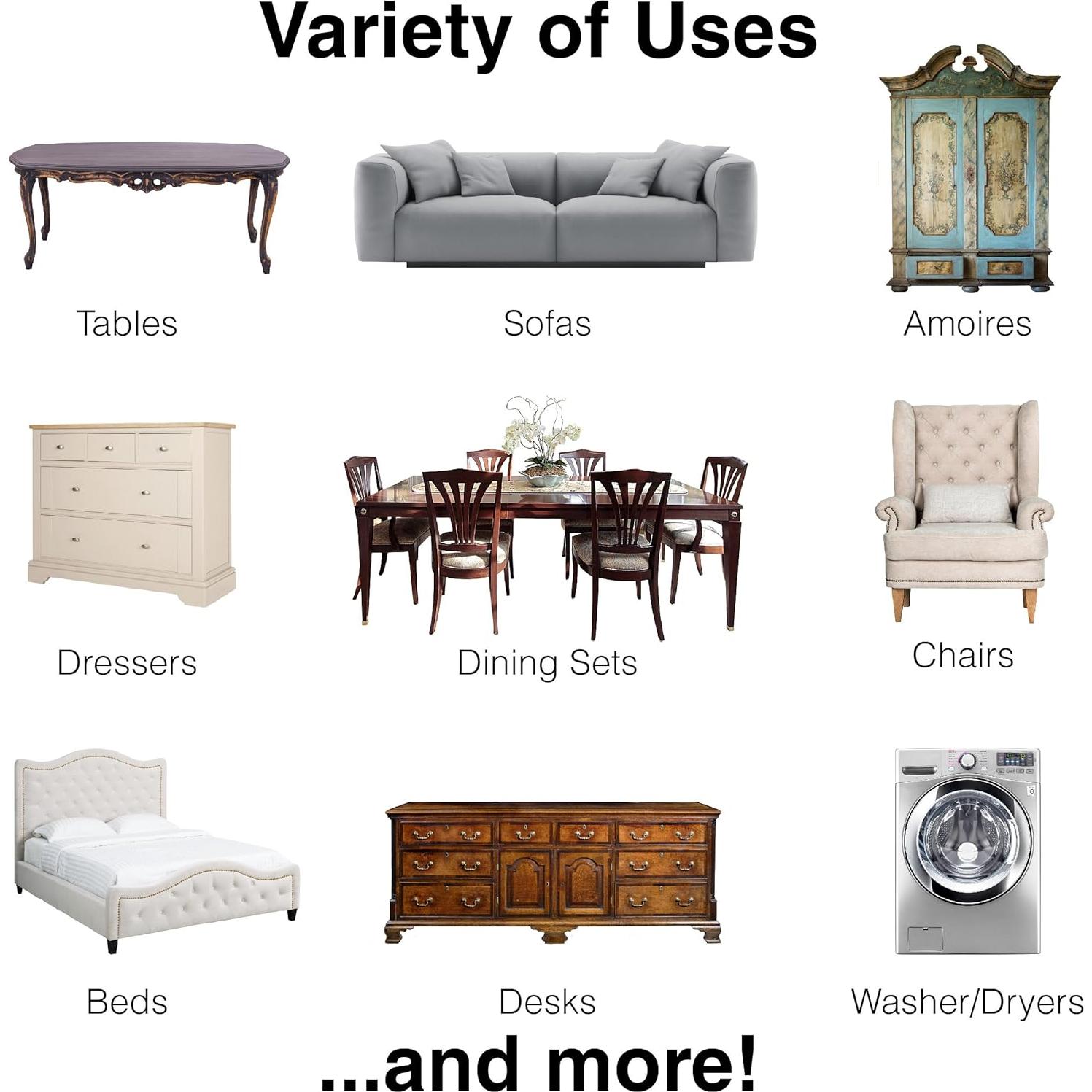 Deslizadores de Muebles SuperSliders 4 Piezas Fieltro 12.7 cm