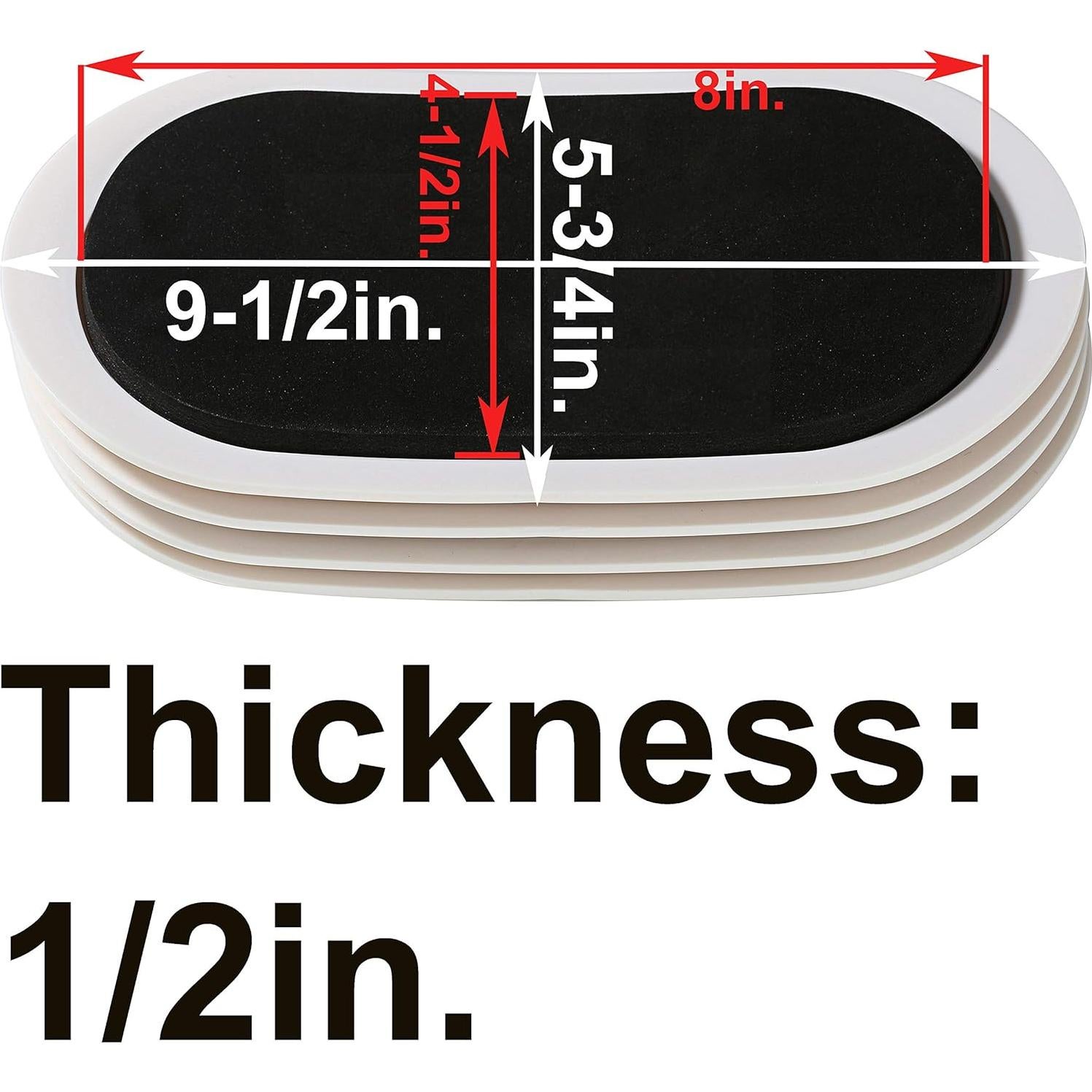 Kit de Mudanza Liyic 8 Piezas Deslizadores Muebles Ovalados