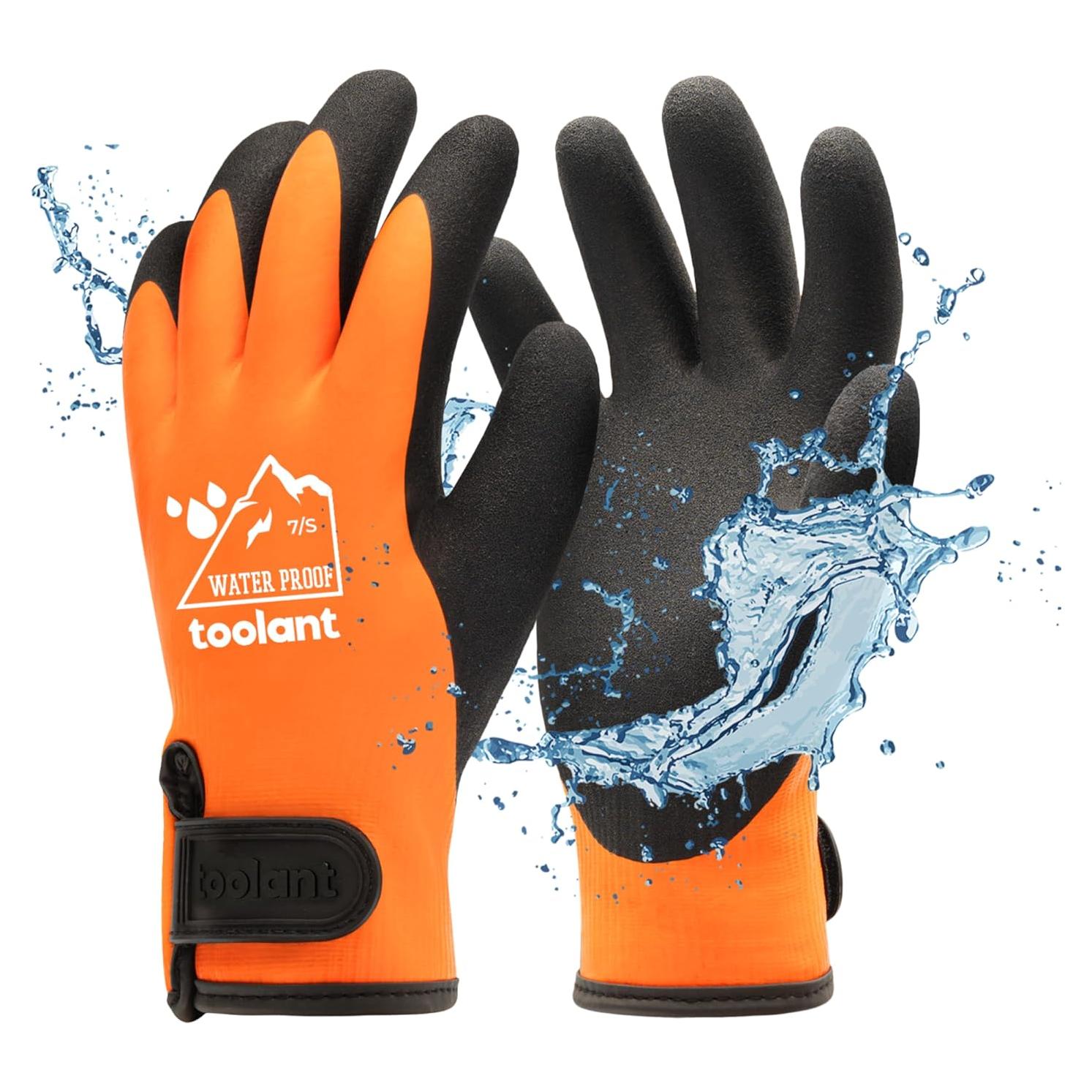 Guantes Impermeables Toolant para Trabajo Invierno Talla S