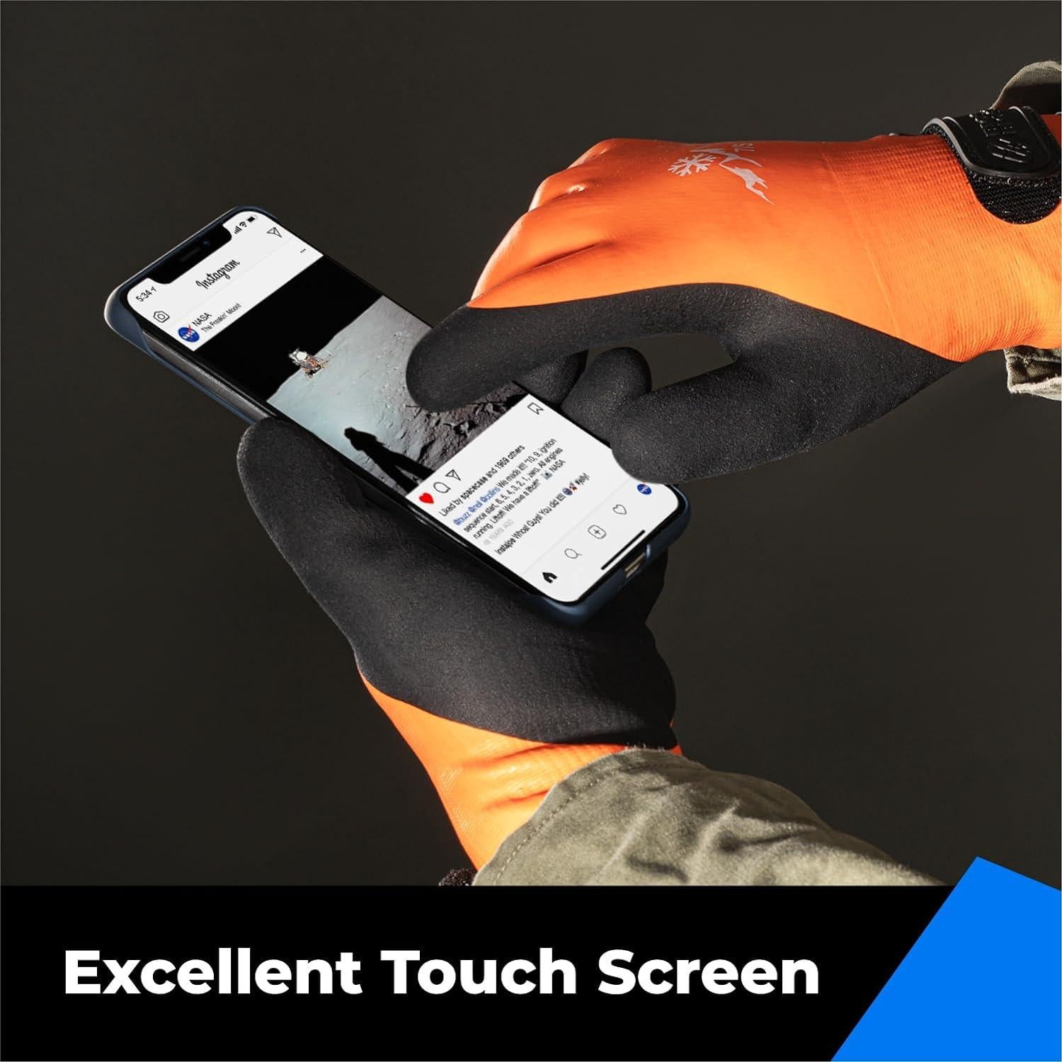 Guantes Impermeables Toolant para Trabajo Invierno Talla S