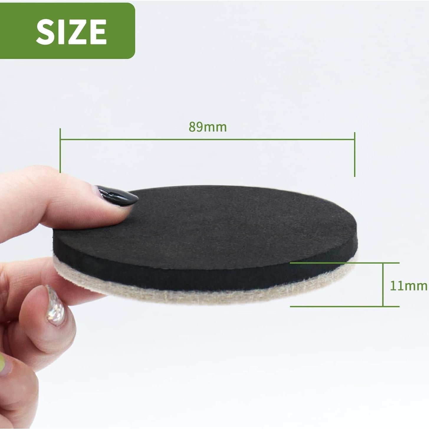 Deslizadores de Muebles de Fieltro COVERCORNER 8 PCS 8.89 cm