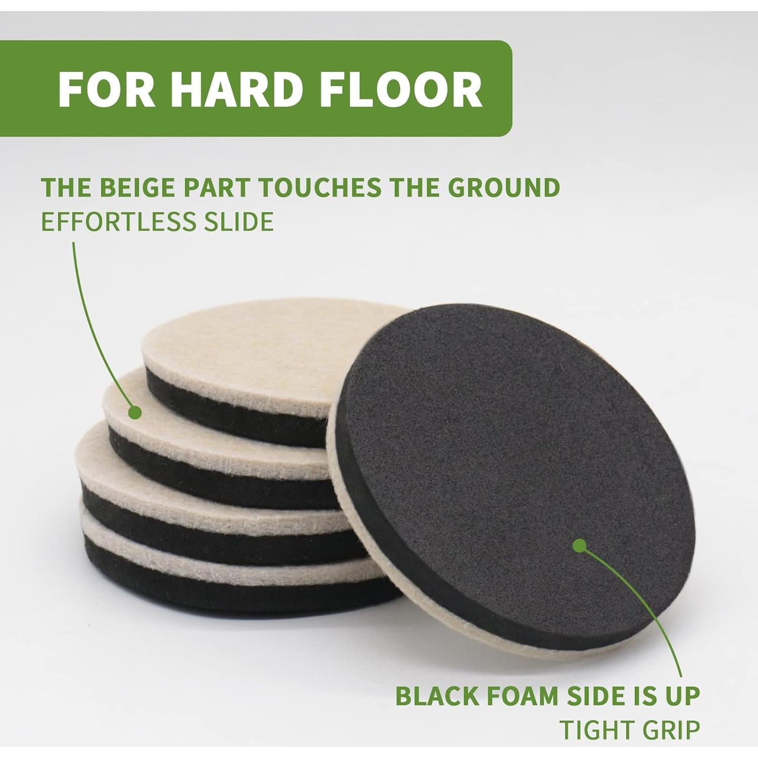 Deslizadores de Muebles de Fieltro COVERCORNER 8 PCS 8.89 cm