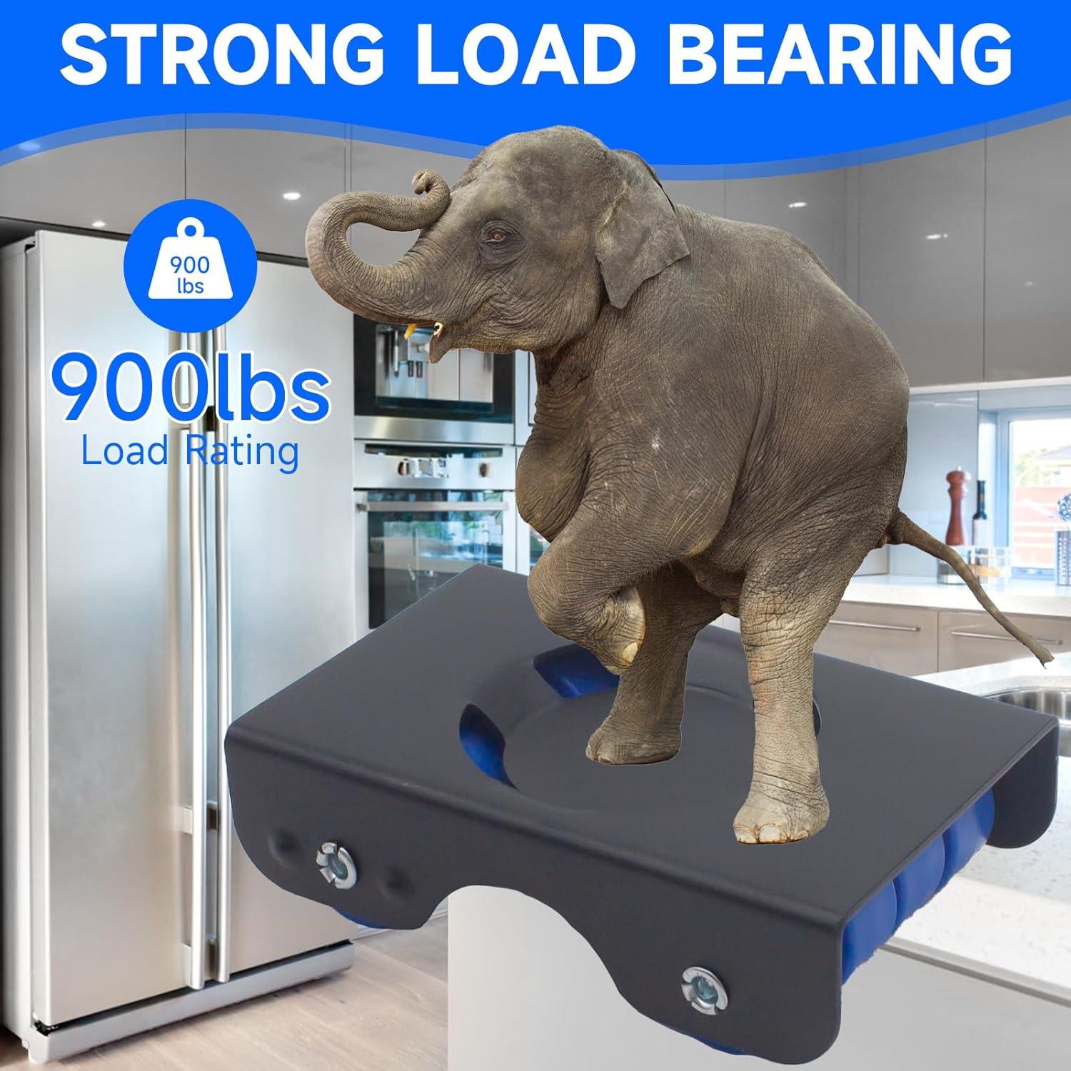 Juego de Herramientas para Levantar Muebles Skyzntn - 4 Deslizadores de Metal con Ruedas - Capacidad 340kg