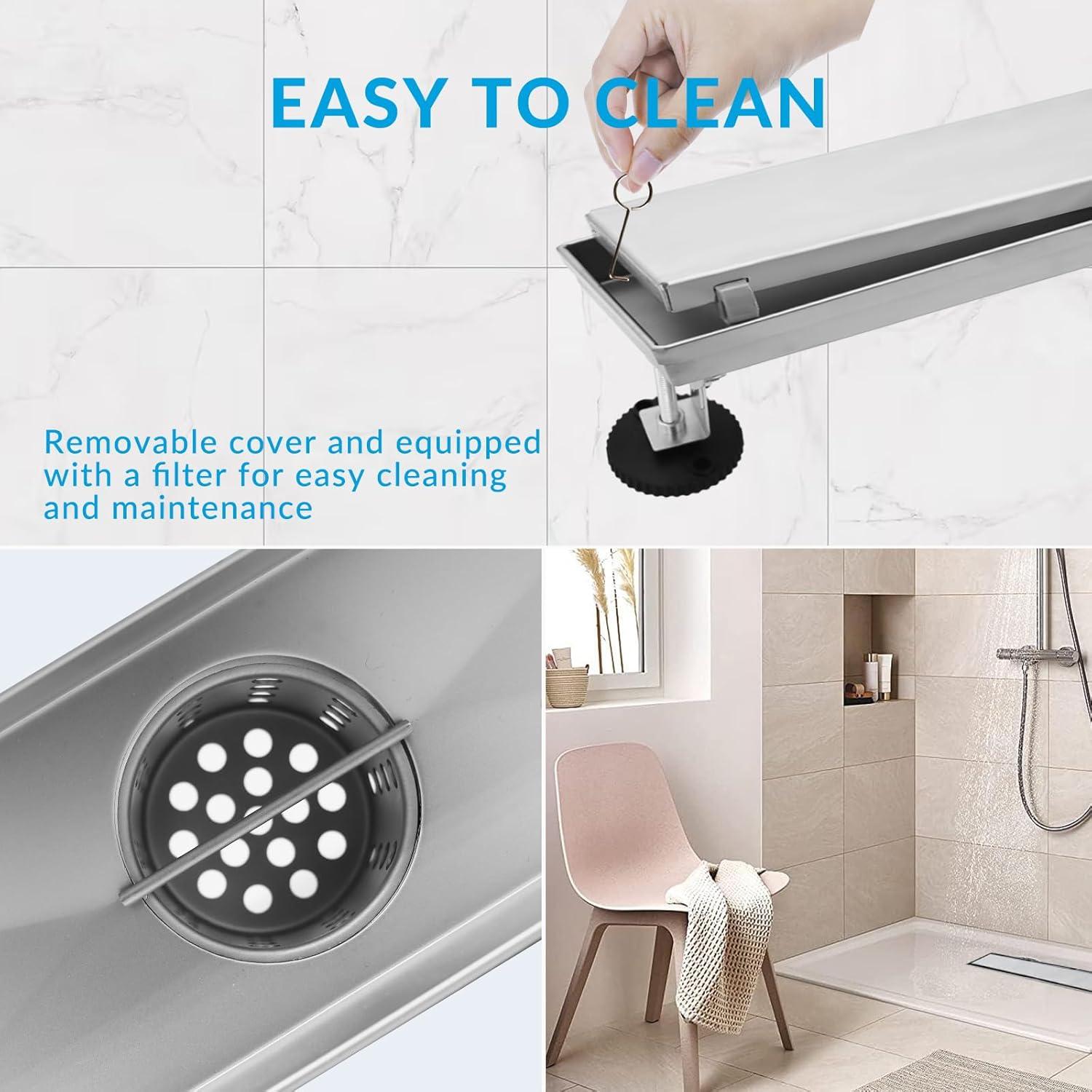 Desagüe Lineal de Ducha Eblog 30.48 cm Acero Inoxidable