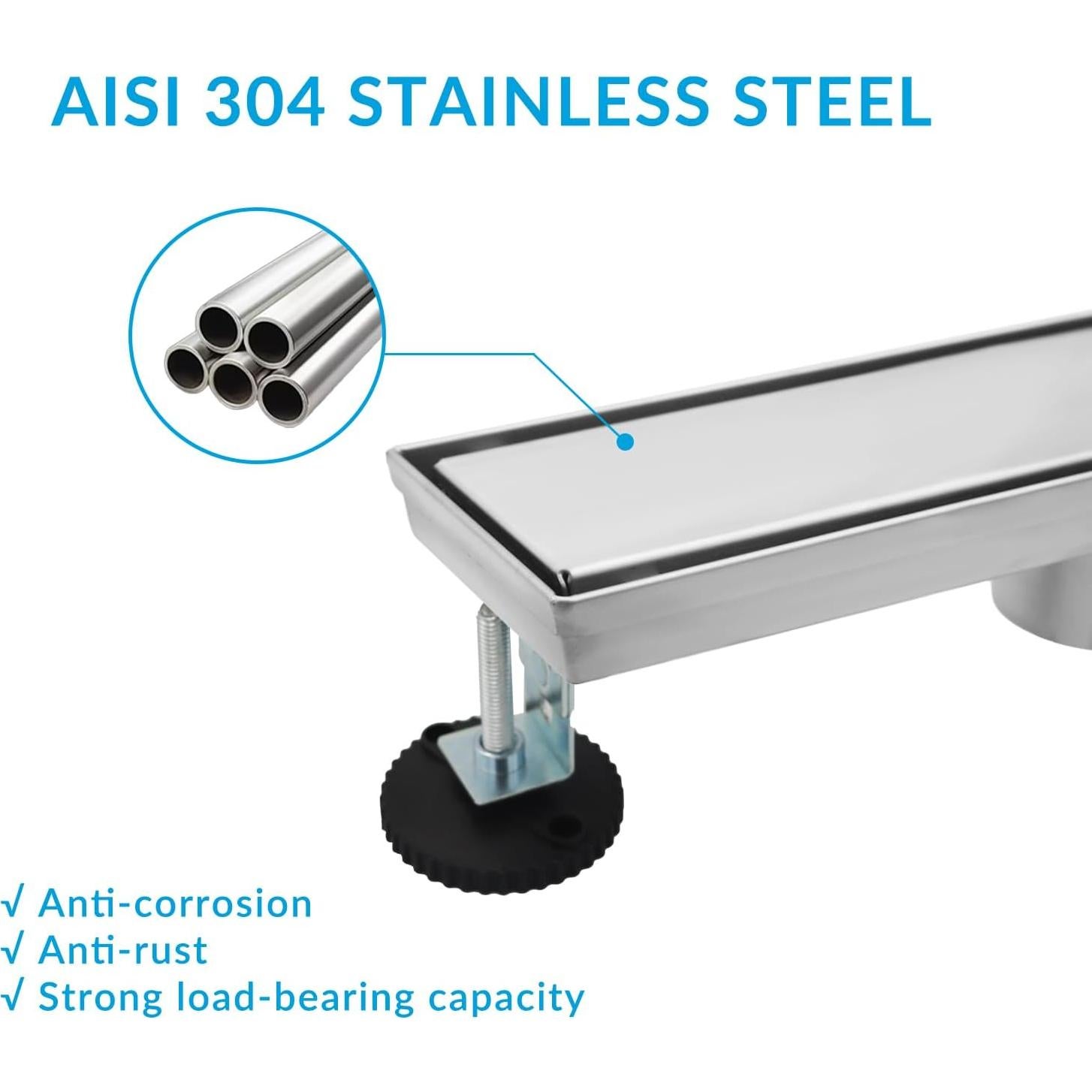 Desagüe Lineal de Ducha Eblog 30.48 cm Acero Inoxidable