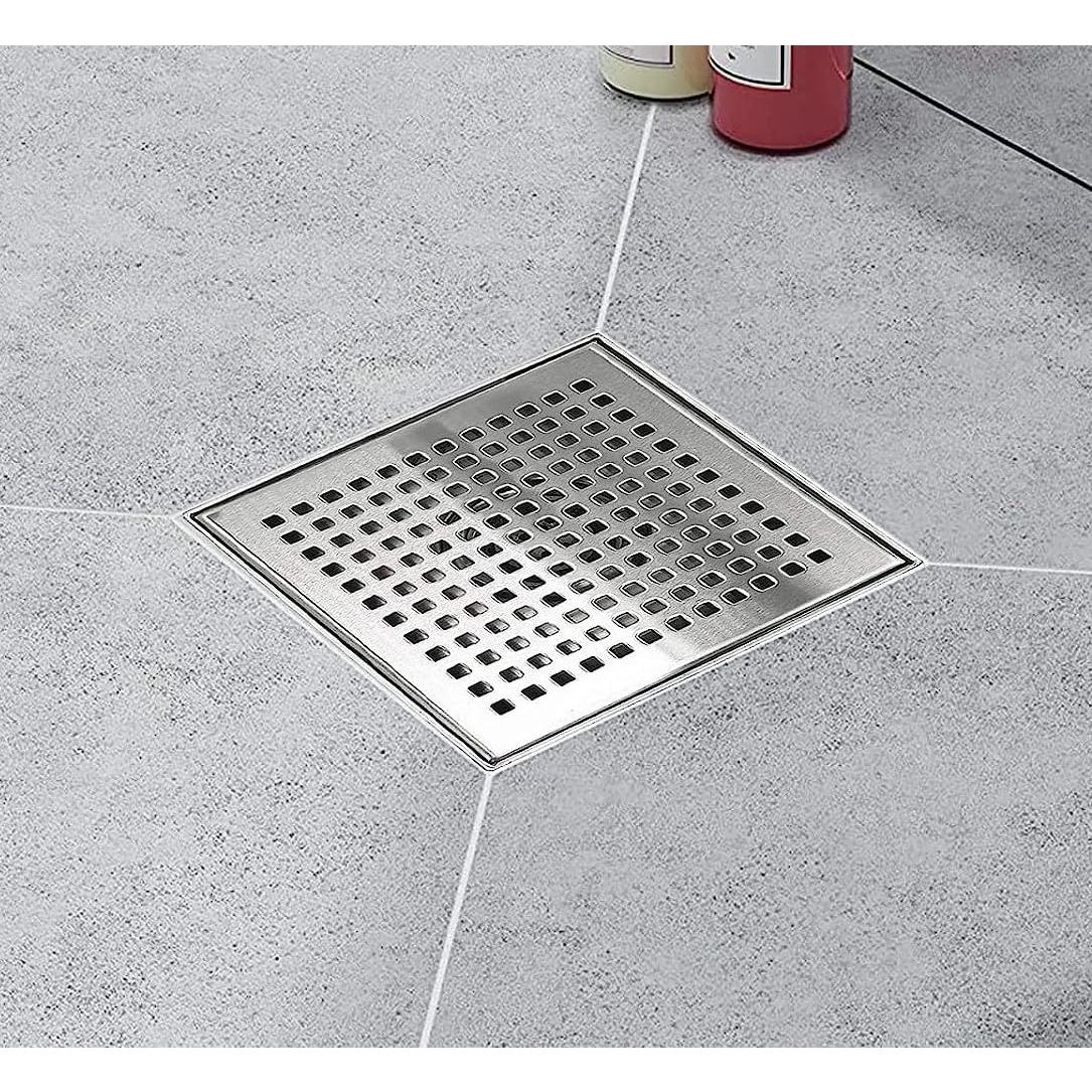 Desagüe de Ducha Cuadrado Elefloom 10.16 cm Acero Inoxidable AISI 304