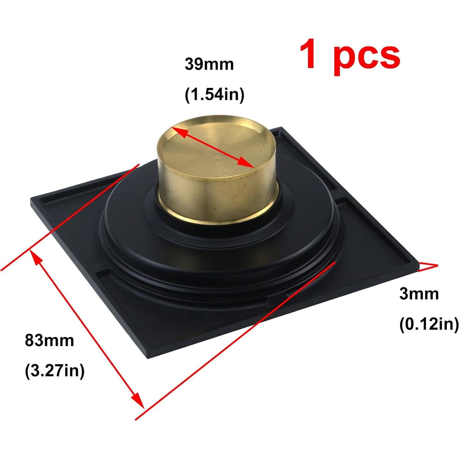 Desagüe de Piso Antrader Cuadrado 9.9 cm Antitaponamiento